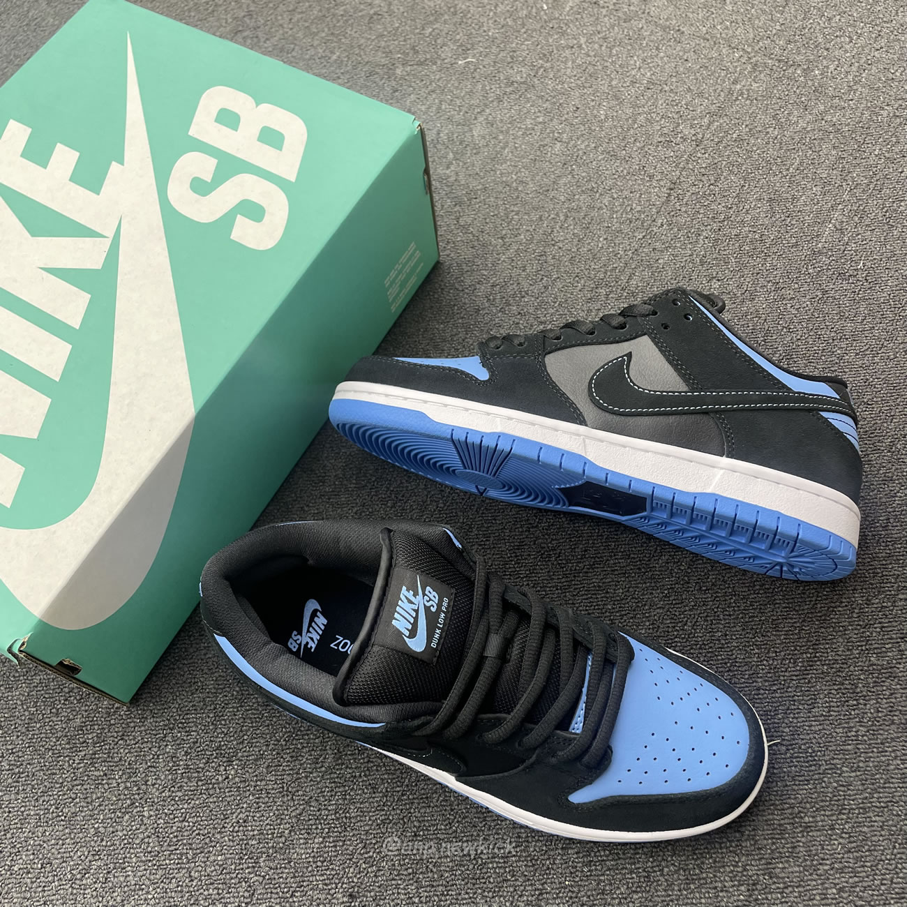 Nike Sb Dunk Low Black University Blue 304292 048 (10) - newkick.vip