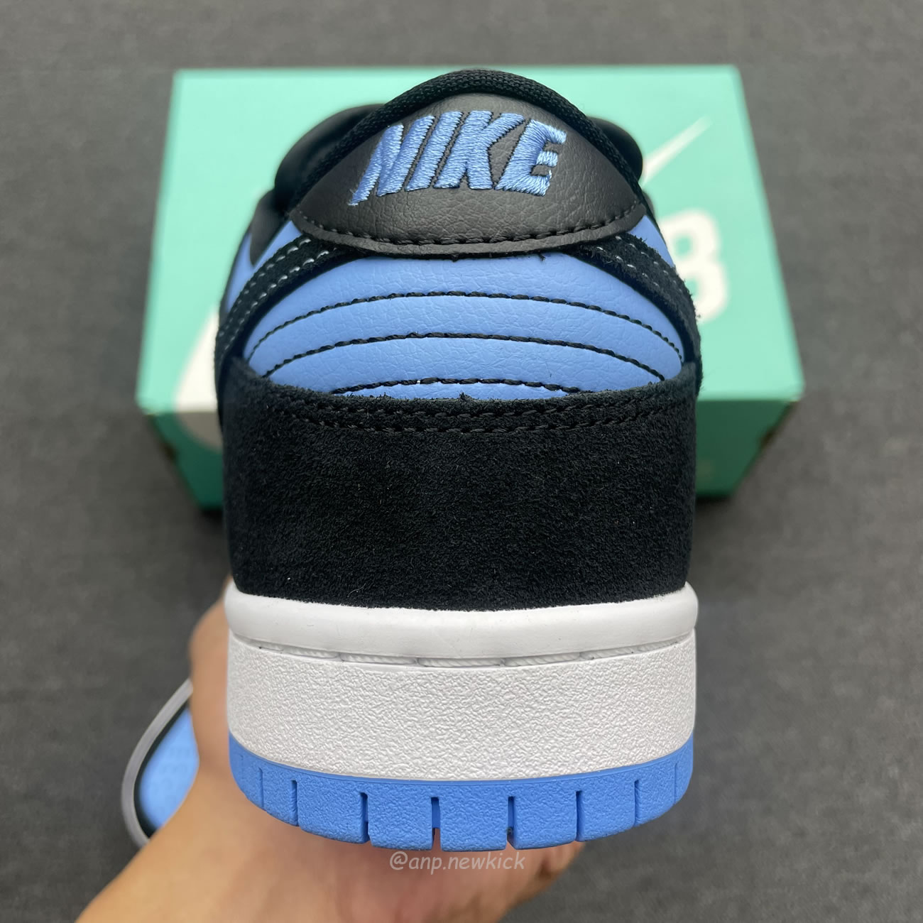 Nike Sb Dunk Low Black University Blue 304292 048 (3) - newkick.vip