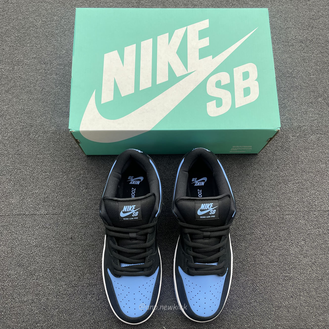 Nike Sb Dunk Low Black University Blue 304292 048 (4) - newkick.vip