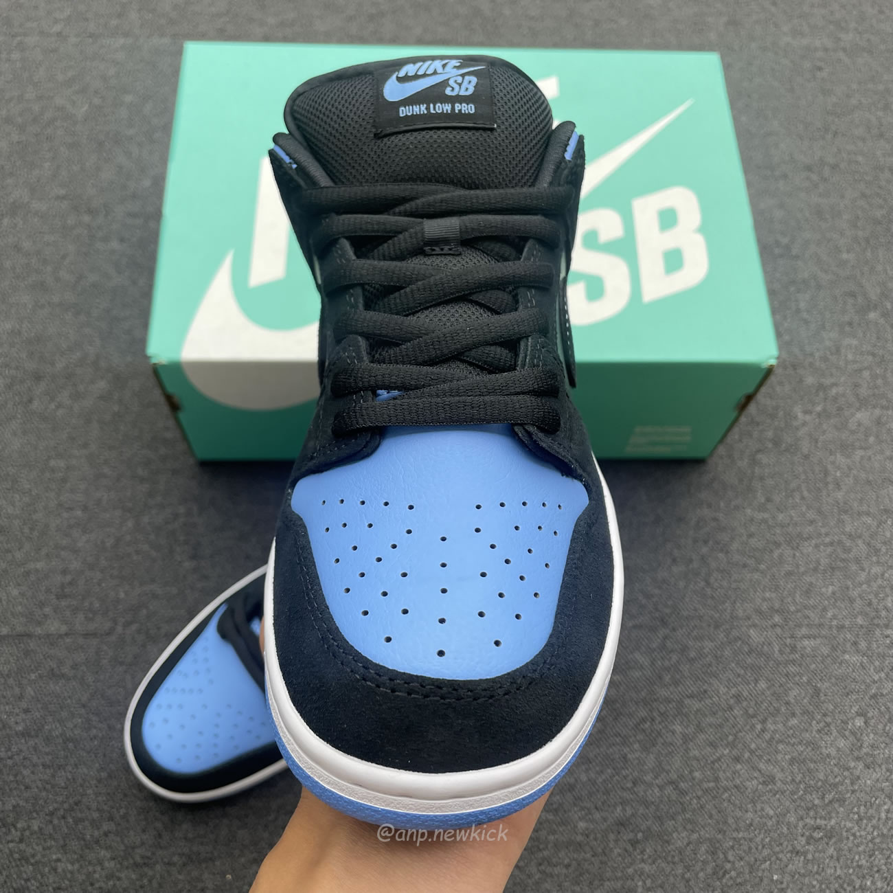 Nike Sb Dunk Low Black University Blue 304292 048 (6) - newkick.vip