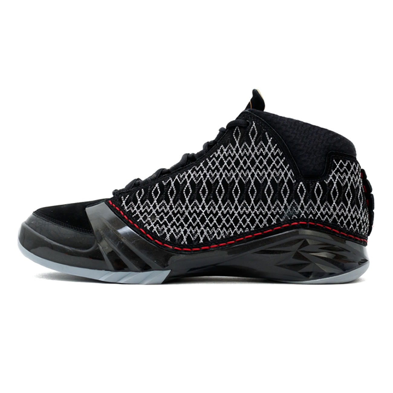 Air Jordan 23 Black Stealth White Varsity Red (12) - newkick.vip