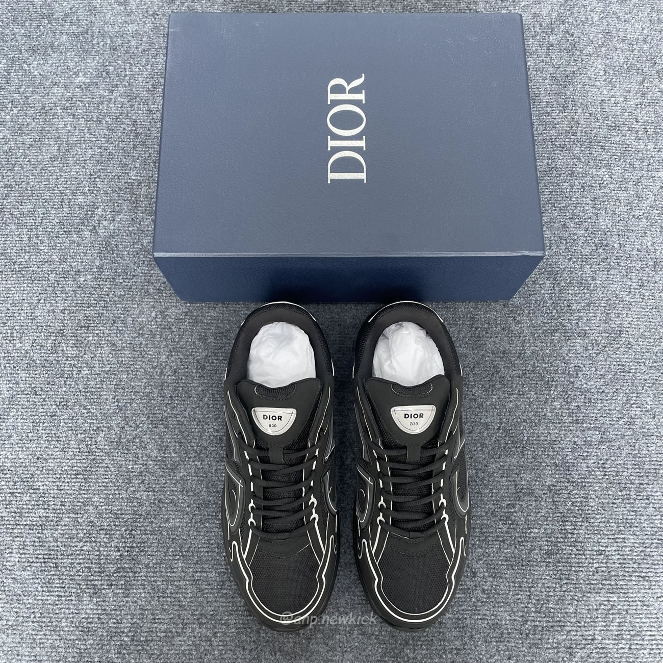 Dior B30 Triple Black 3sn279zrf H900 (10) - newkick.vip