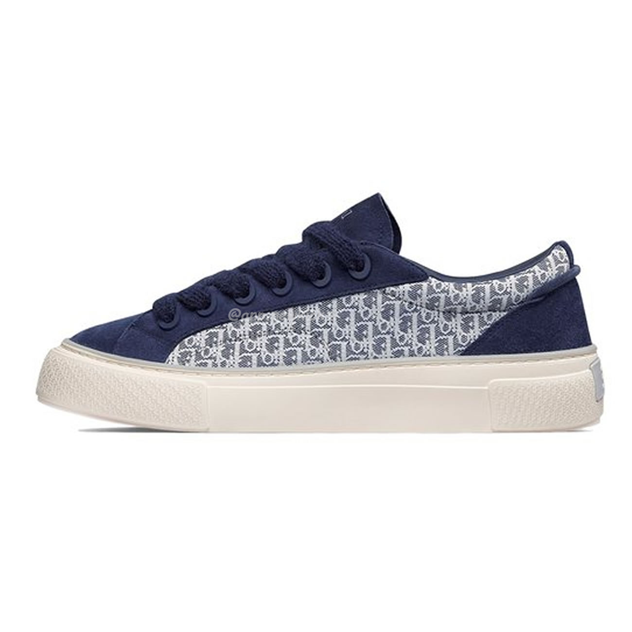 Dior B33 Sneaker Navy Blue Oblique Jacquard 3sn303zwn H559 (1) - newkick.vip