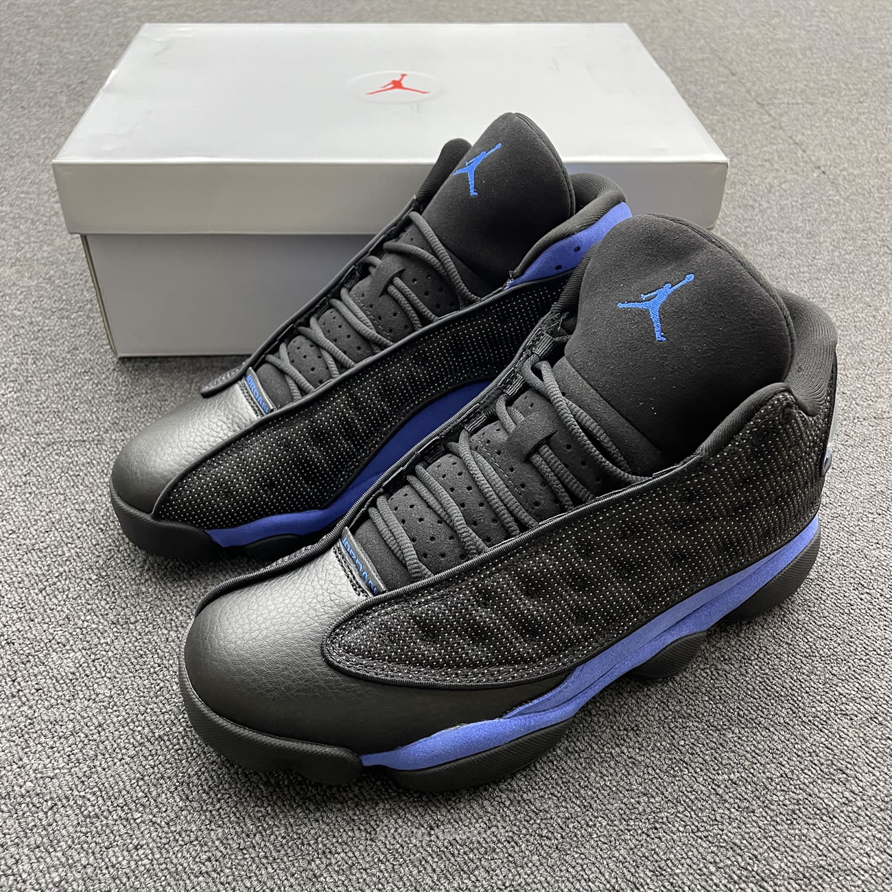 Air Jordan 13 Retro Black Hyper Royal 414571 040 (10) - newkick.vip