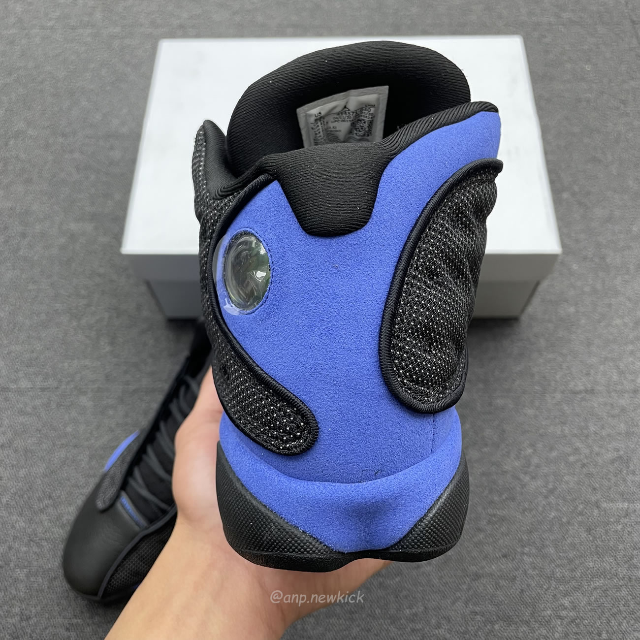 Air Jordan 13 Retro Black Hyper Royal 414571 040 (8) - newkick.vip