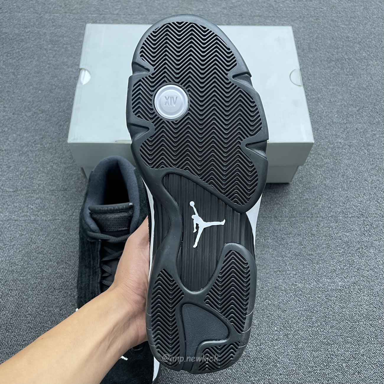 Air Jordan 14 Retro Black White 487471 016 (12) - newkick.vip