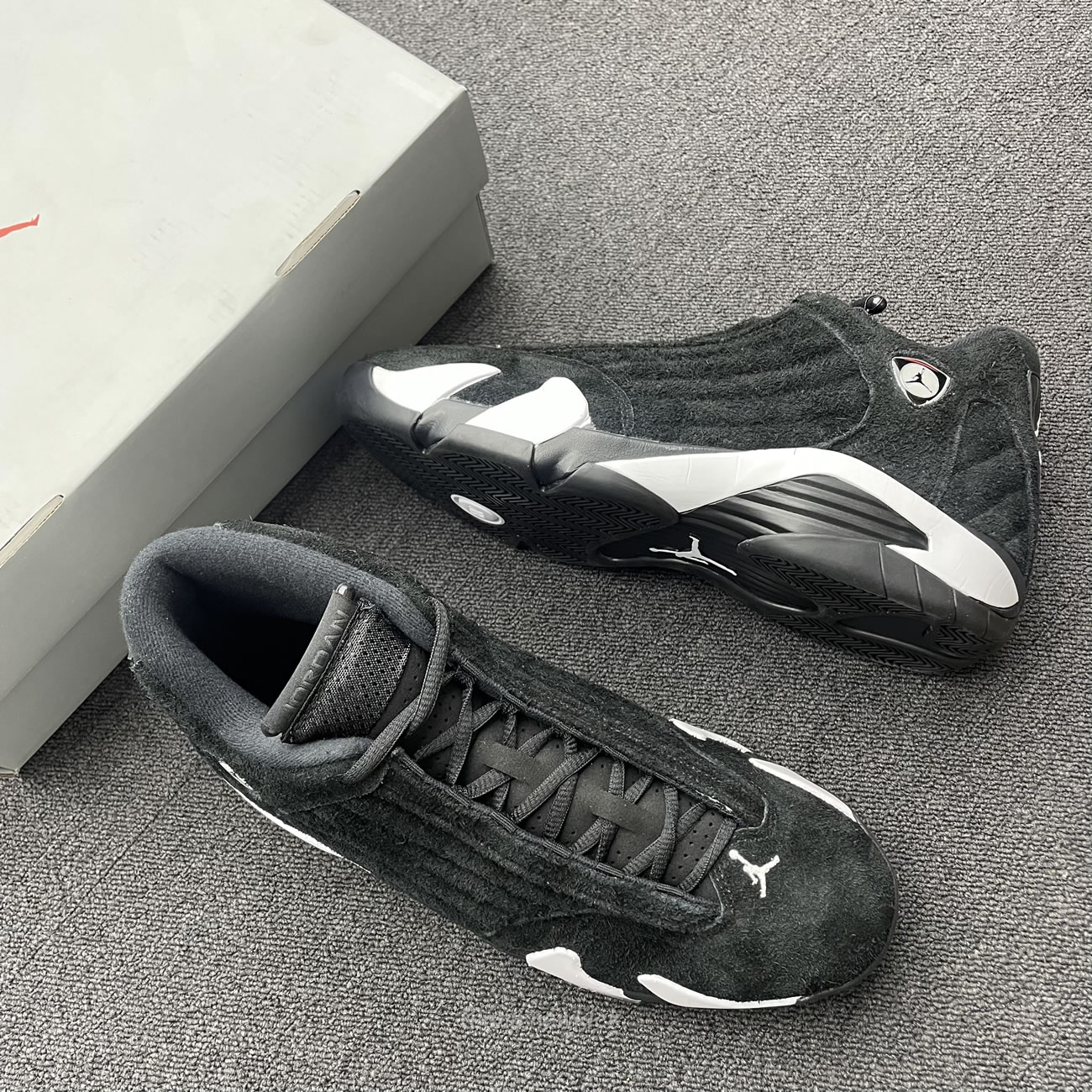 Air Jordan 14 Retro Black White 487471 016 (9) - newkick.vip