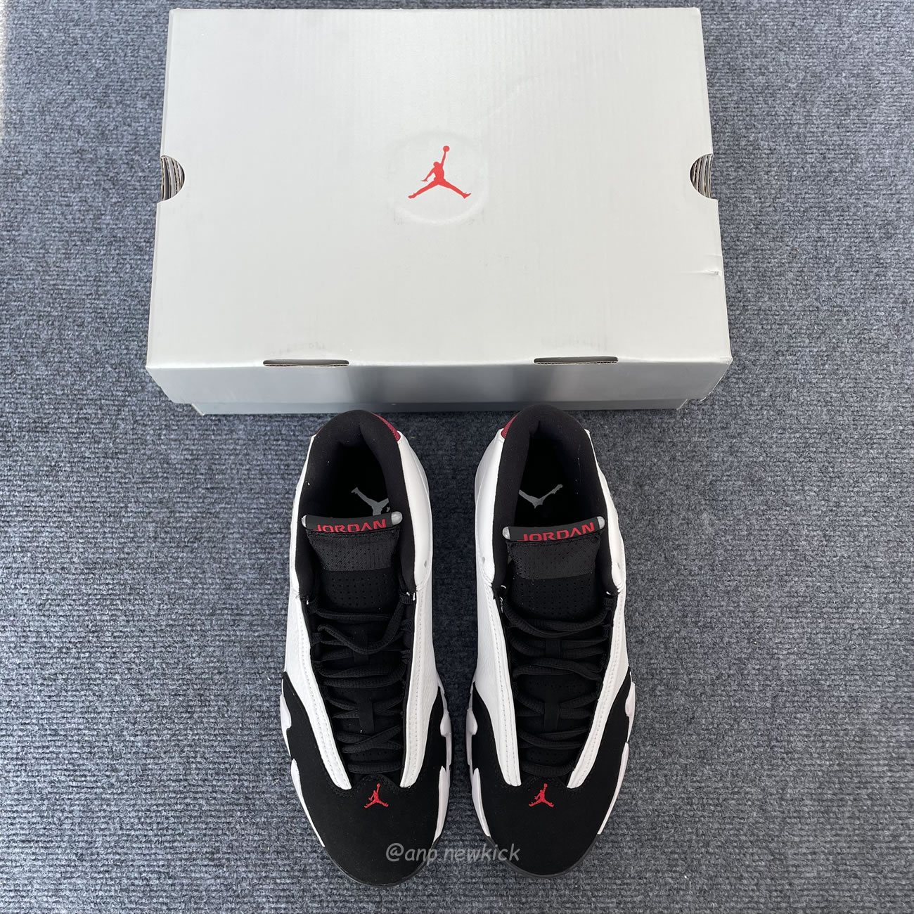 Air Jordan 14 Retro Black Toe 2024 487471 160 (4) - newkick.vip