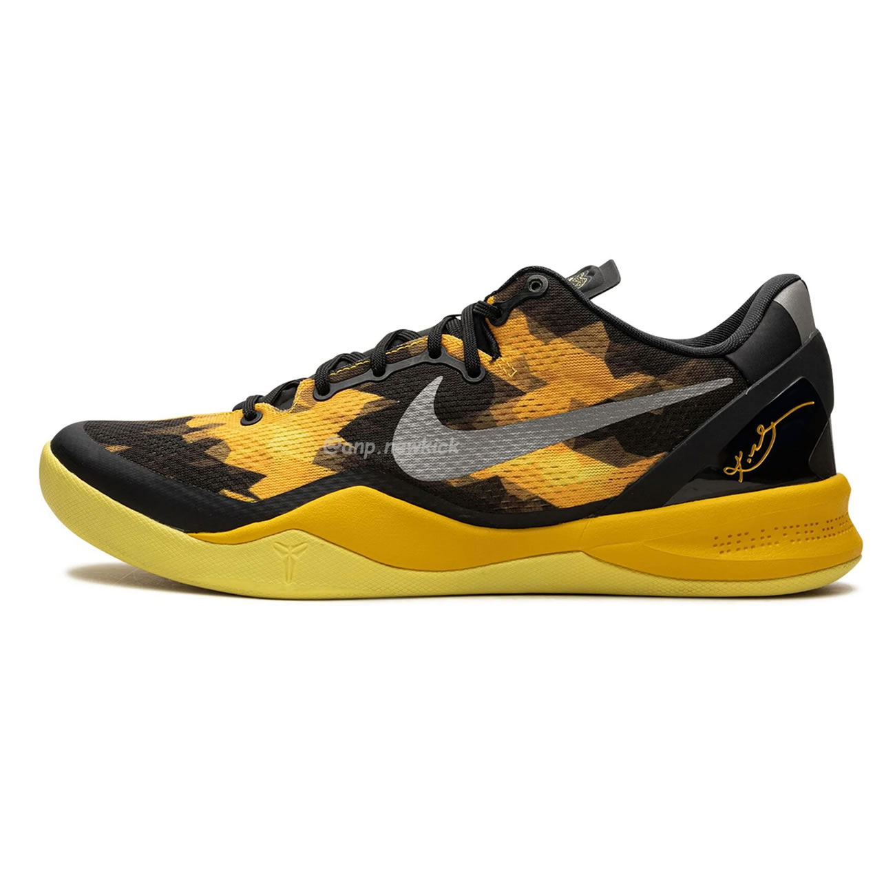 Nike Kobe 8 Xdr Black Yellow 555286‑077 (10) - newkick.vip