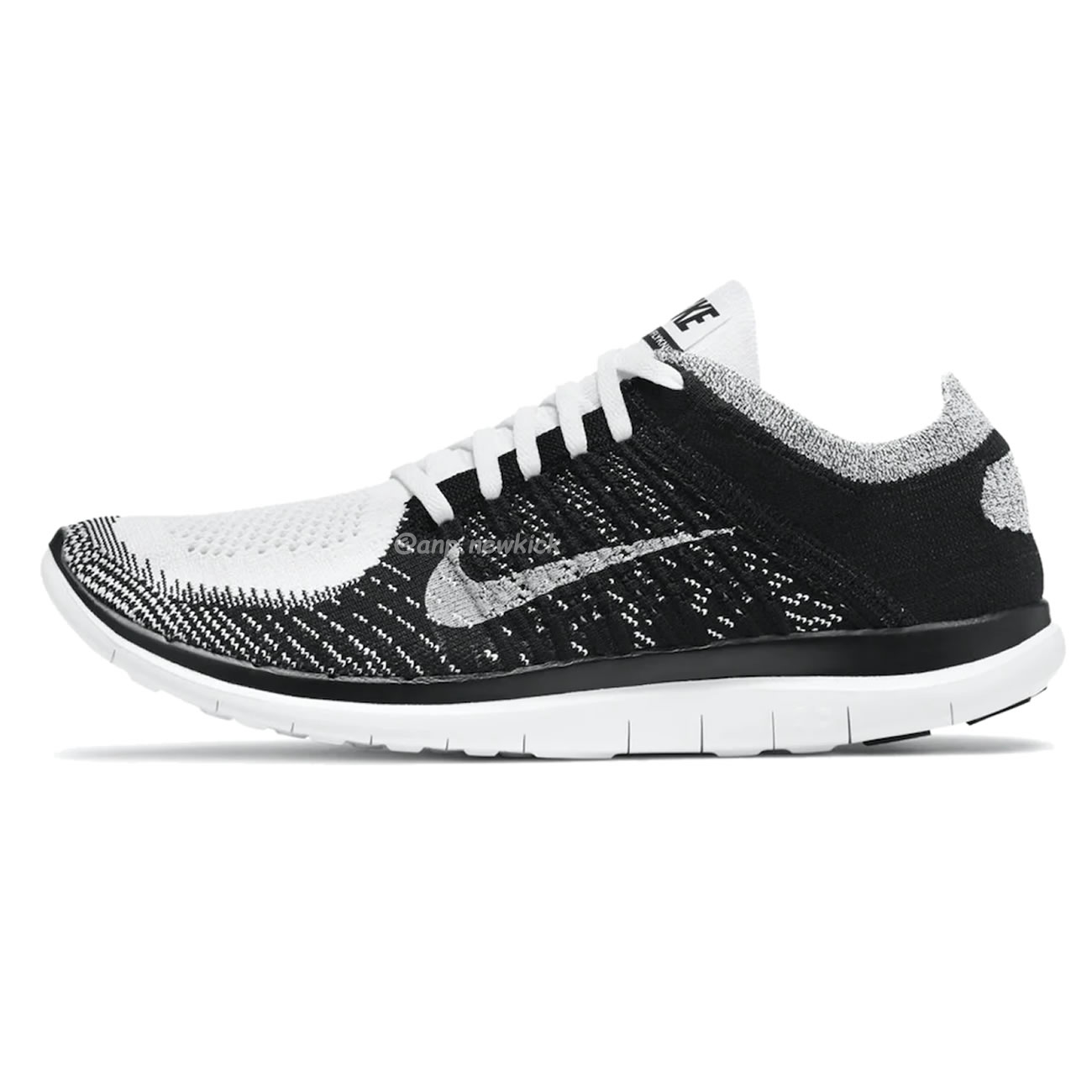 Nike Free 4.0 Flyknit White Black 631050 100 (13) - newkick.vip