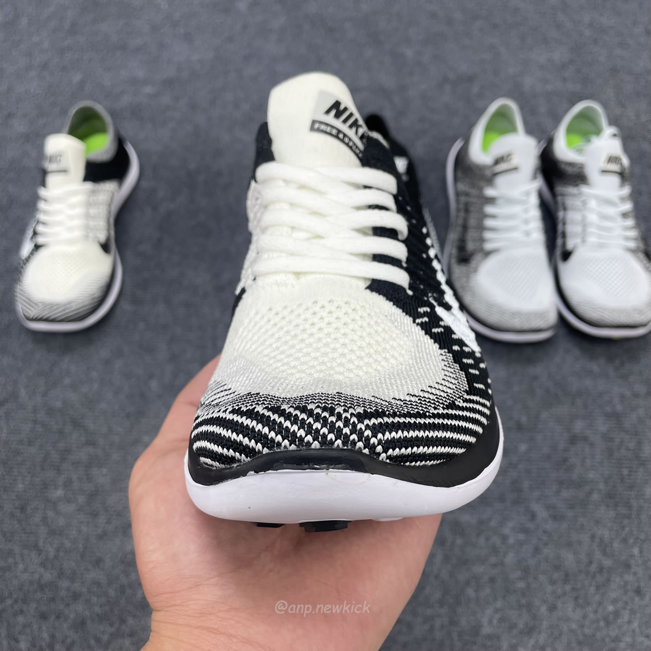 Nike Free 4.0 Flyknit White Black 631050 100 (4) - newkick.vip