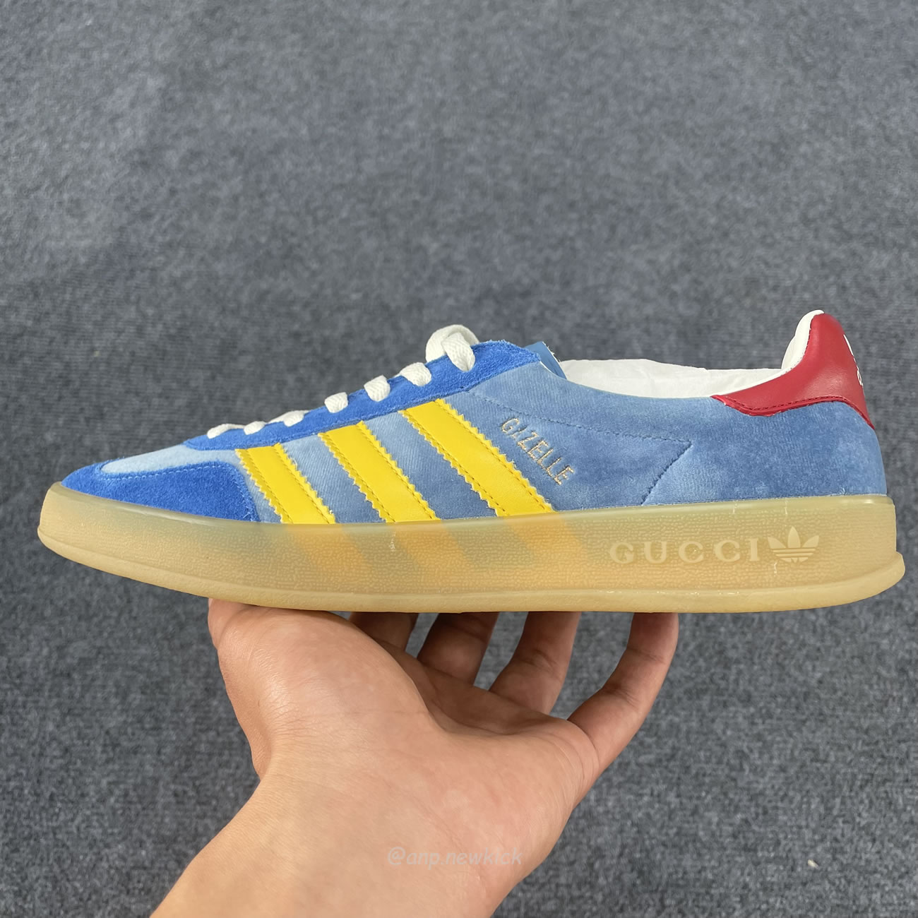 Adidas X Gucci Gazelle Blue 7078489stu04860 (8) - newkick.vip