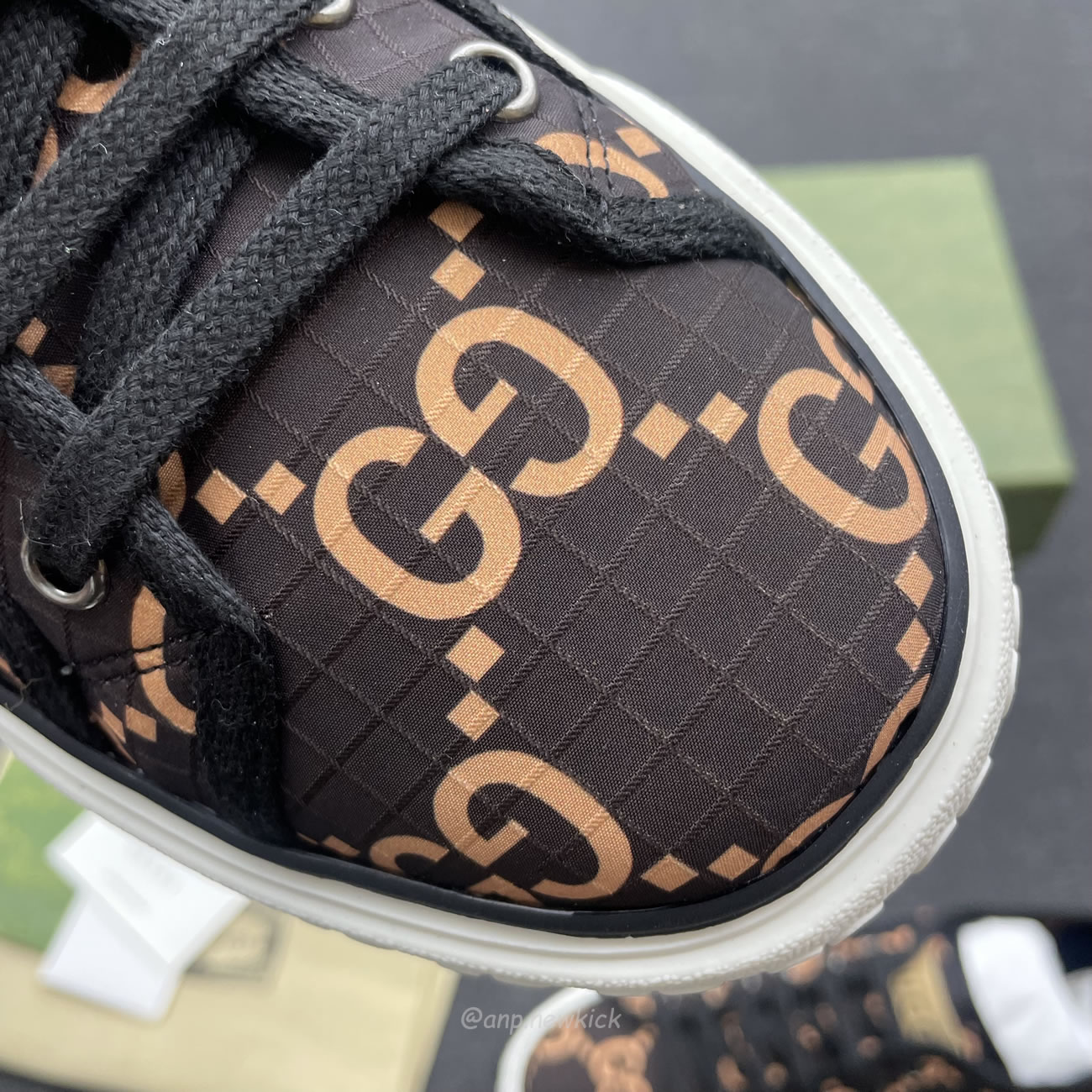 Gucci Ripstop Tennis Brown 771461 Factd 8644 (10) - newkick.vip