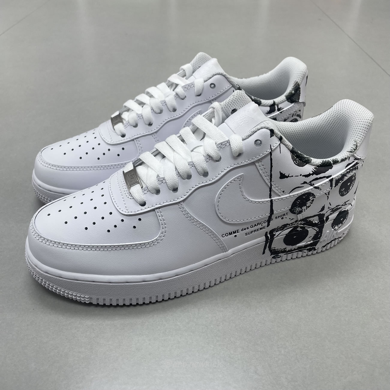 Nike Air Force 1 Low Supreme Comme Des Garcons 923044 100 (7) - newkick.vip