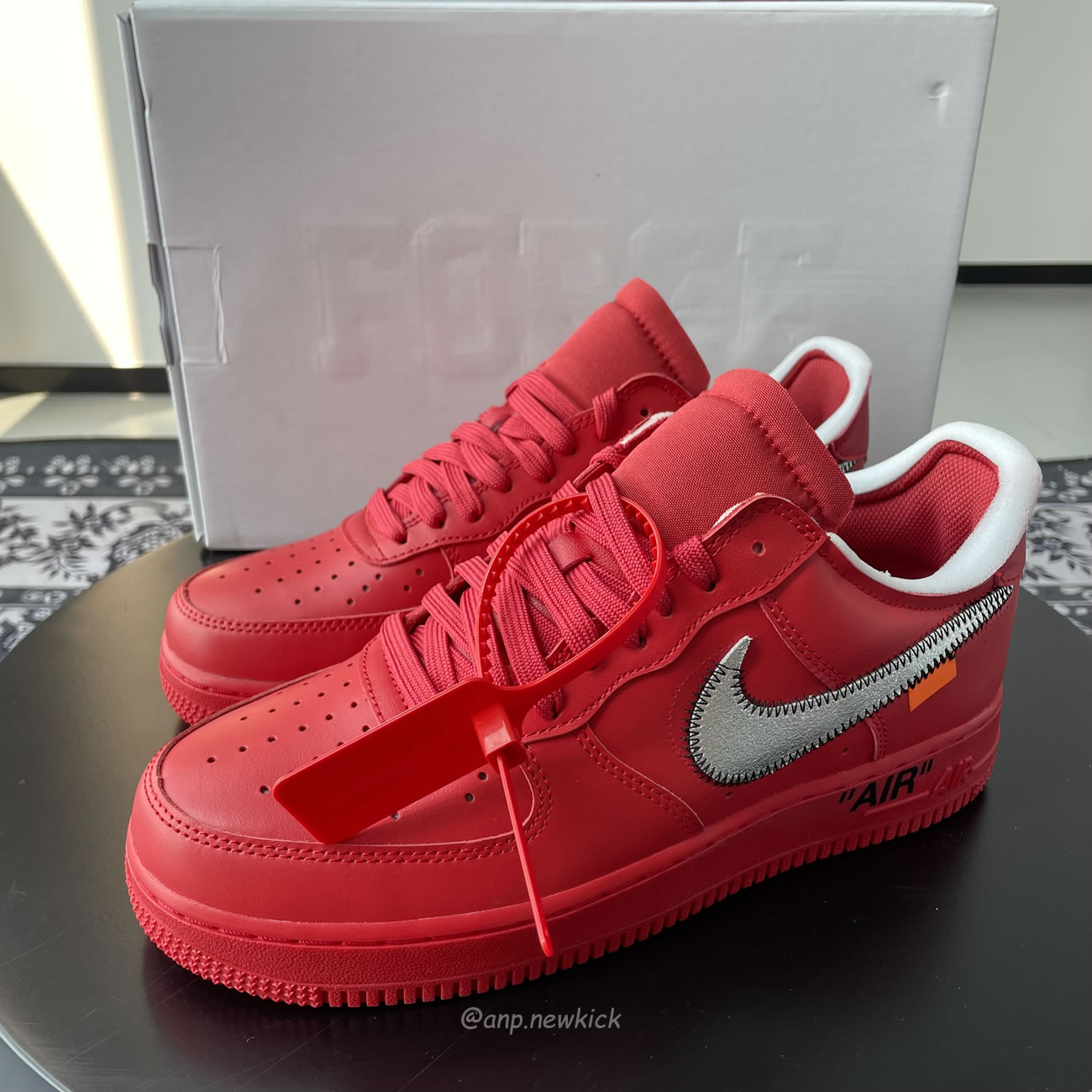 Nike Air Force 1 Low Off White Red Ao4297 600 (2) - newkick.vip