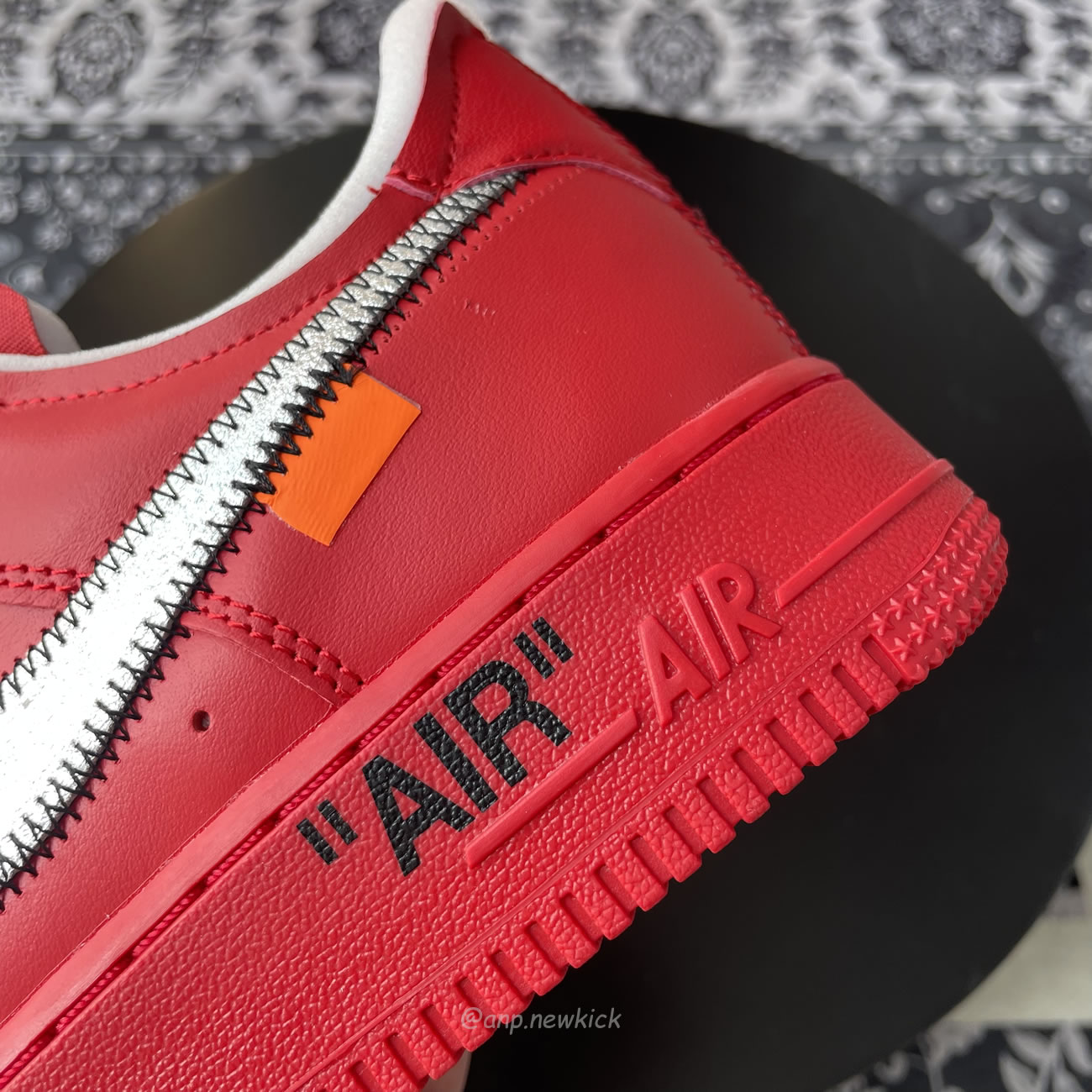 Nike Air Force 1 Low Off White Red Ao4297 600 (4) - newkick.vip