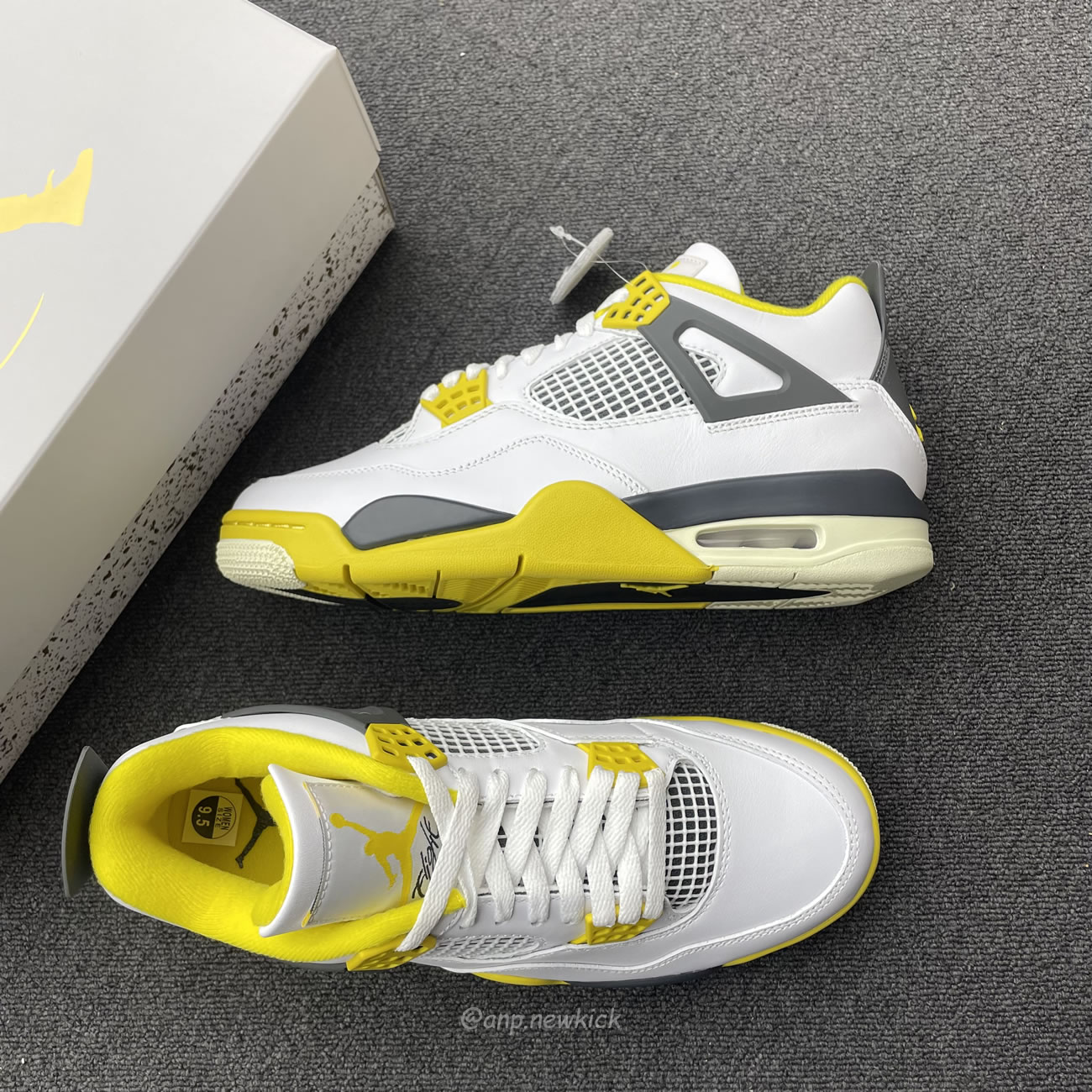 Air Jordan 4 Retro Vivid Sulfur Womens Aq9129 101 (5) - newkick.vip