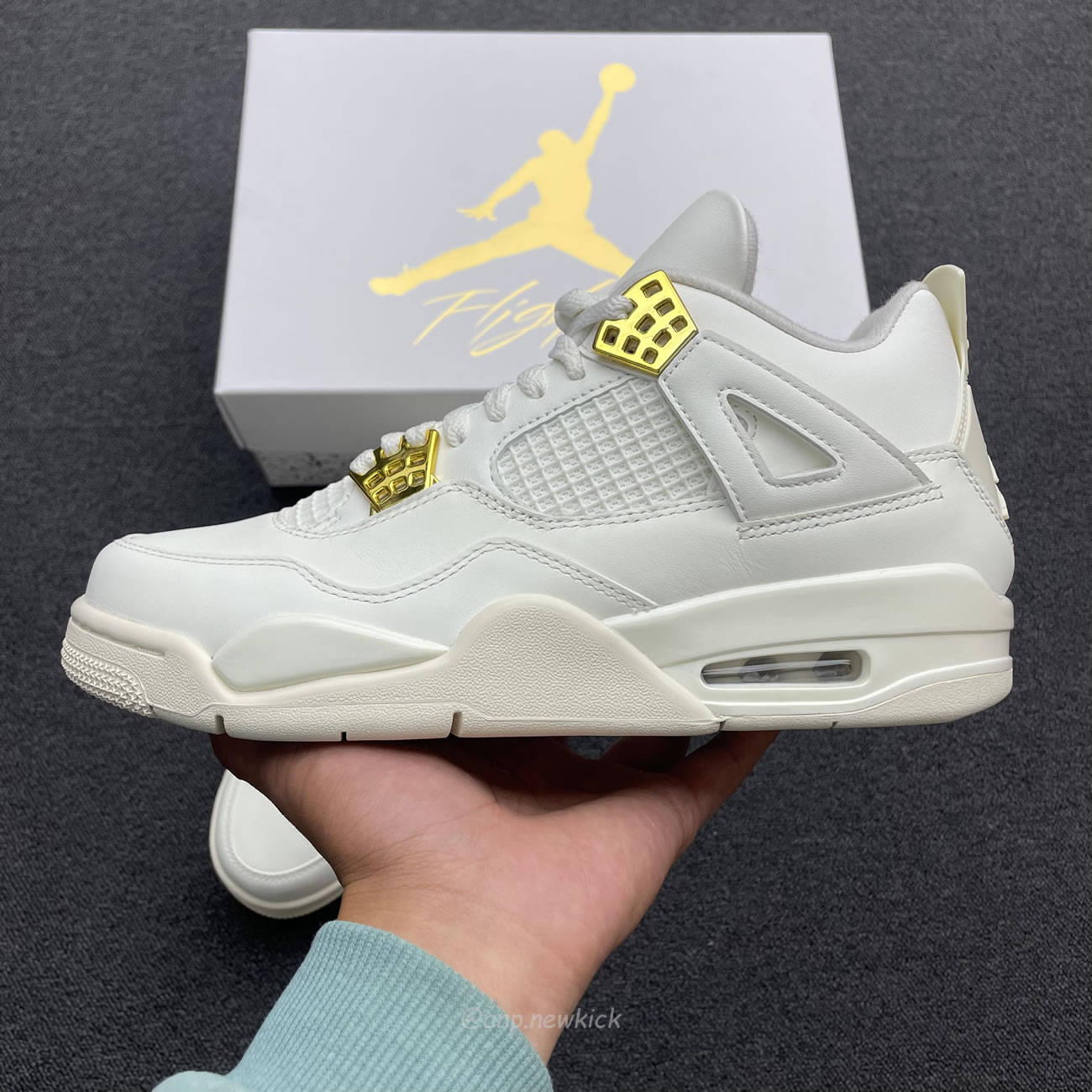 Air Jordan 4 Wmns Sail Aq9129 170 (6) - newkick.vip