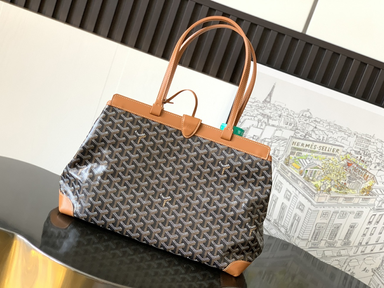 Goyard Bellechasse Biaude Tote Bag Blacknatural Black Grey Navy White Green Yellow Red Burgundy (6) - newkick.vip