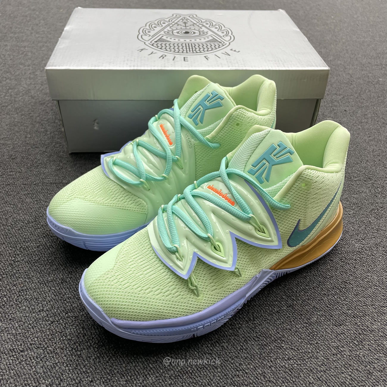 Nike Kyrie 5 Spongebob Squidward Patrick Cj6951 300 Cj6950 600 (16) - newkick.vip