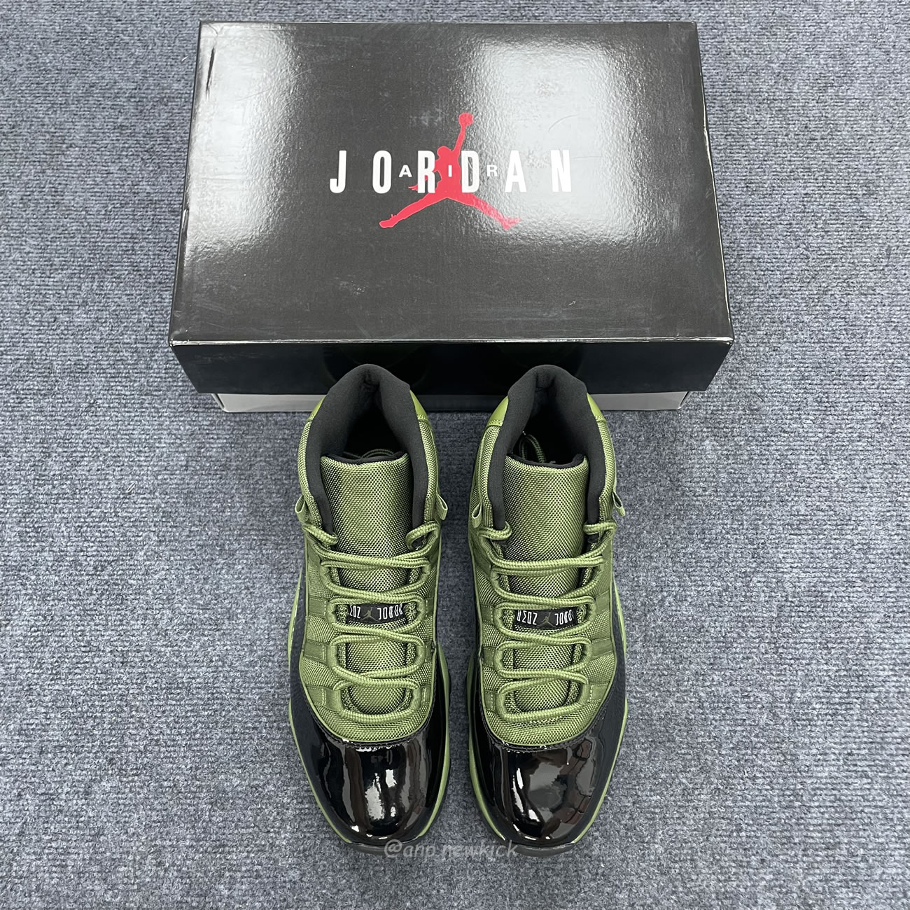 Air Jordan 11 Retro Army Green Black Ct8012 300 (2) - newkick.vip