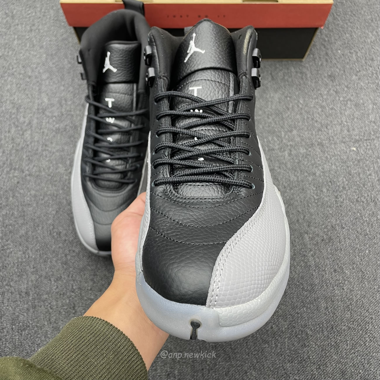 Air Jordan 12 Black Wolf Grey Ct8013 019 (13) - newkick.vip