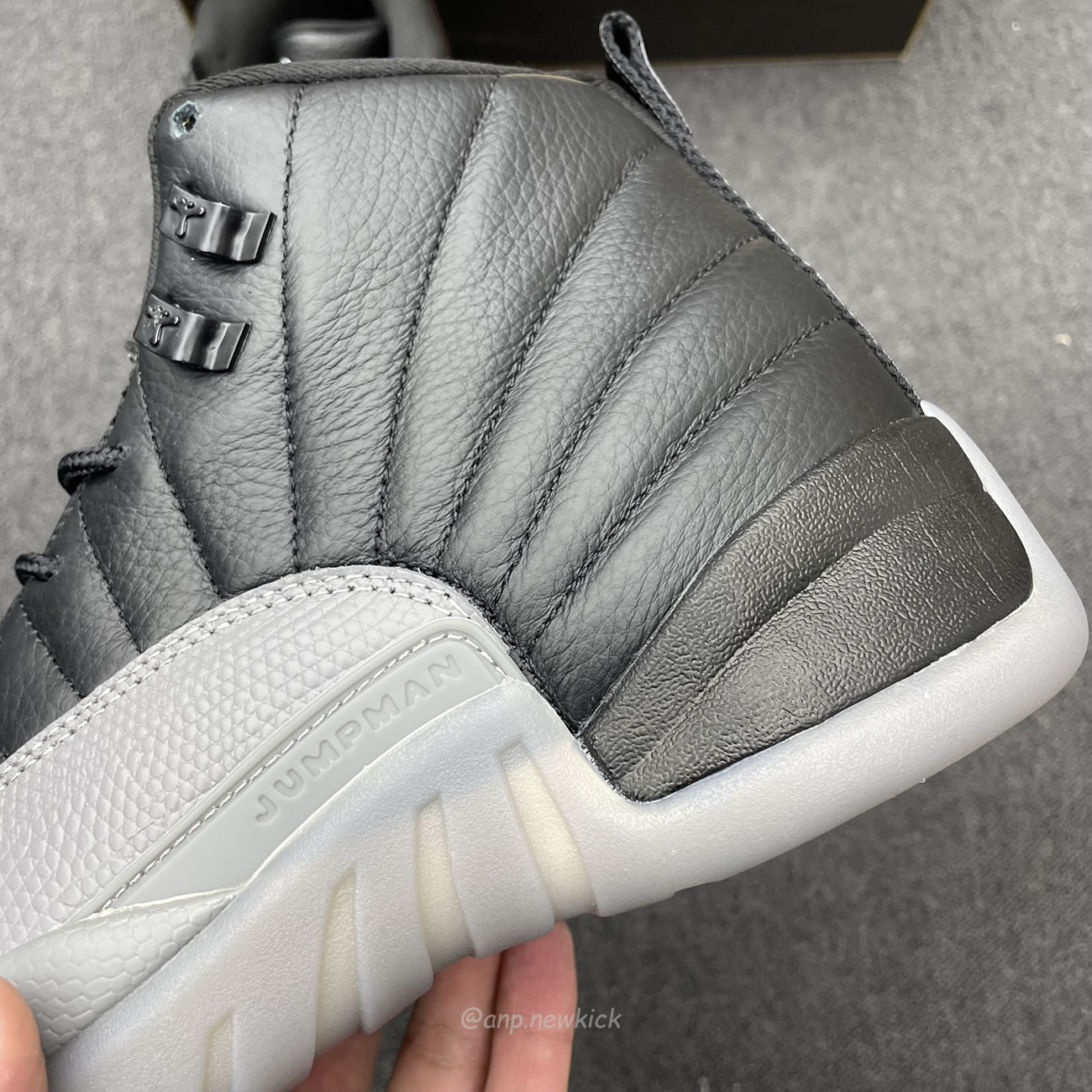 Air Jordan 12 Black Wolf Grey Ct8013 019 (6) - newkick.vip