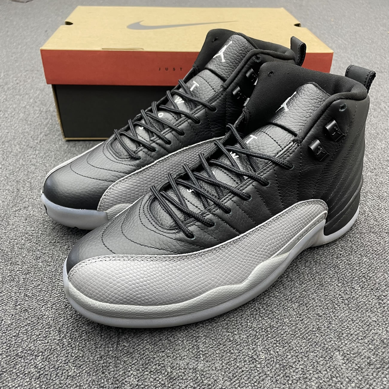 Air Jordan 12 Black Wolf Grey Ct8013 019 (8) - newkick.vip