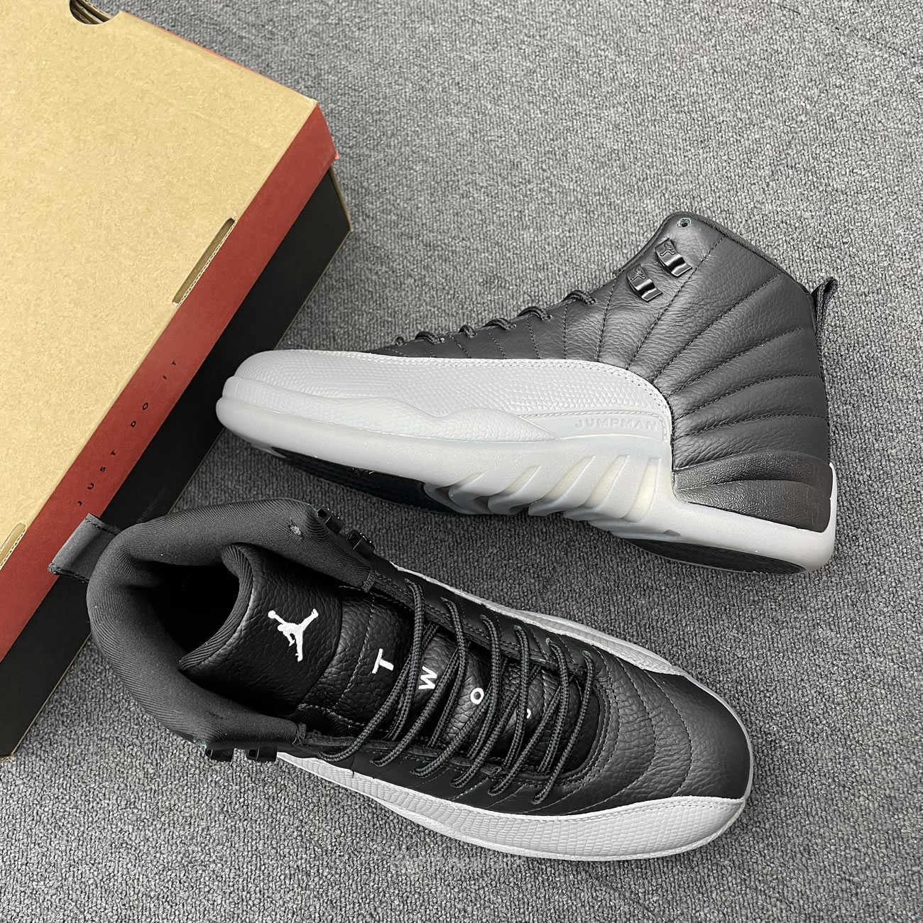 Air Jordan 12 Black Wolf Grey Ct8013 019 (9) - newkick.vip