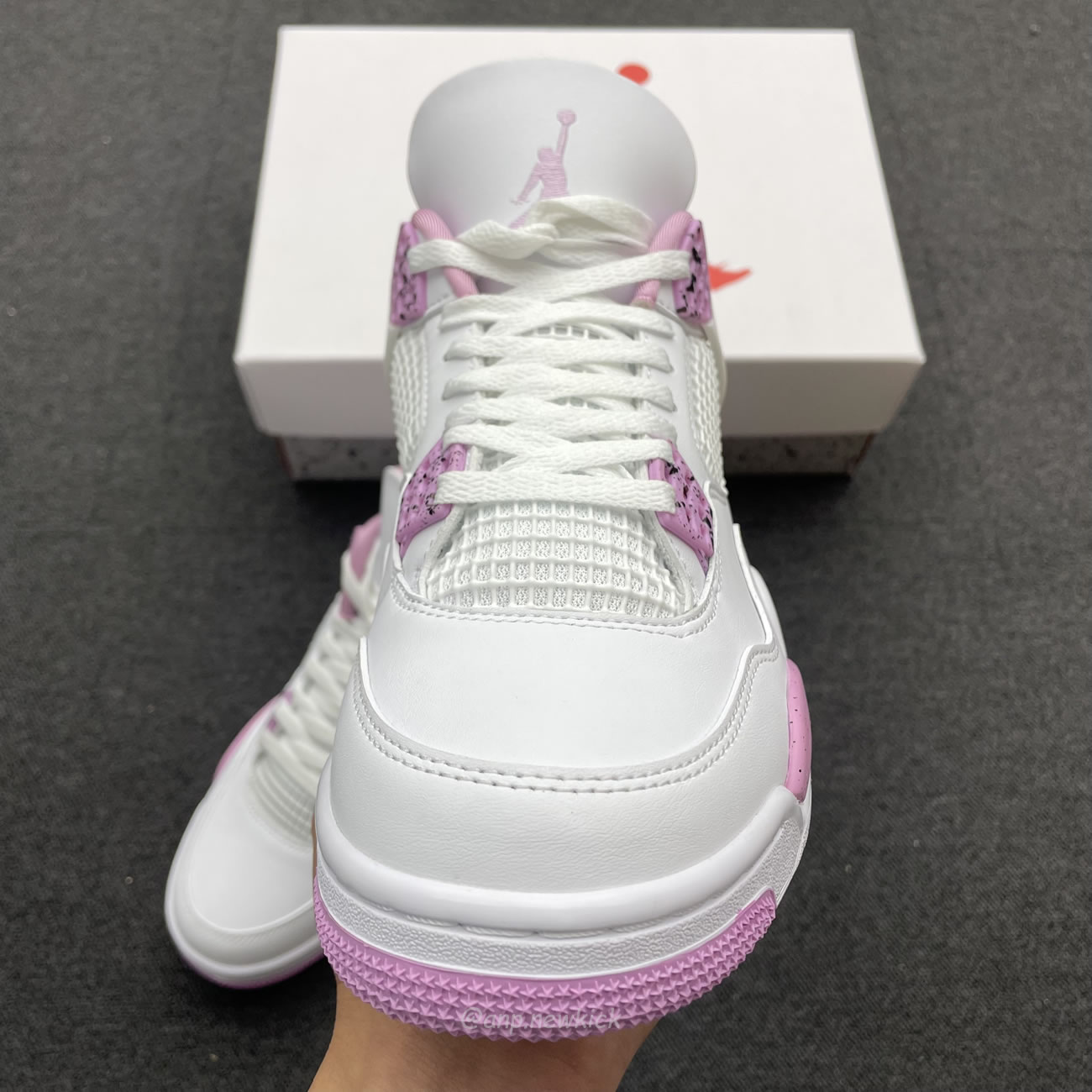 Air Jordan 4 Retro White Pink Ct8527 116 (9) - newkick.vip