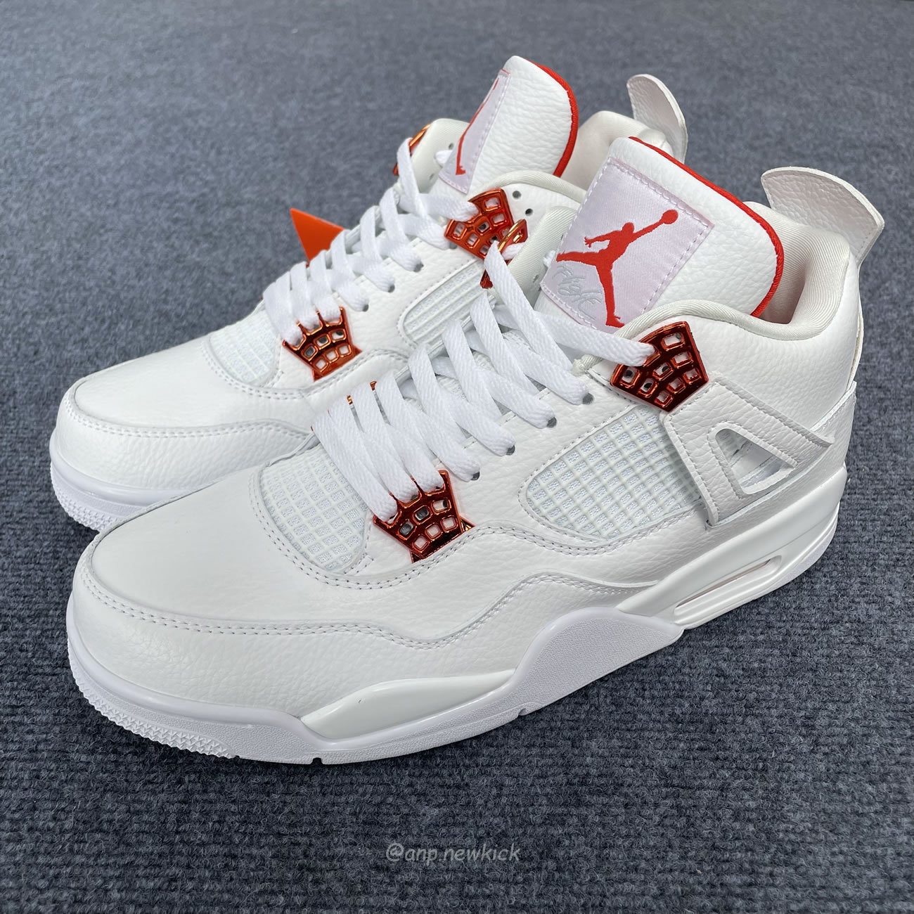 Air Jordan 4 Retro Metallic Orange Ct8527 118 (4) - newkick.vip