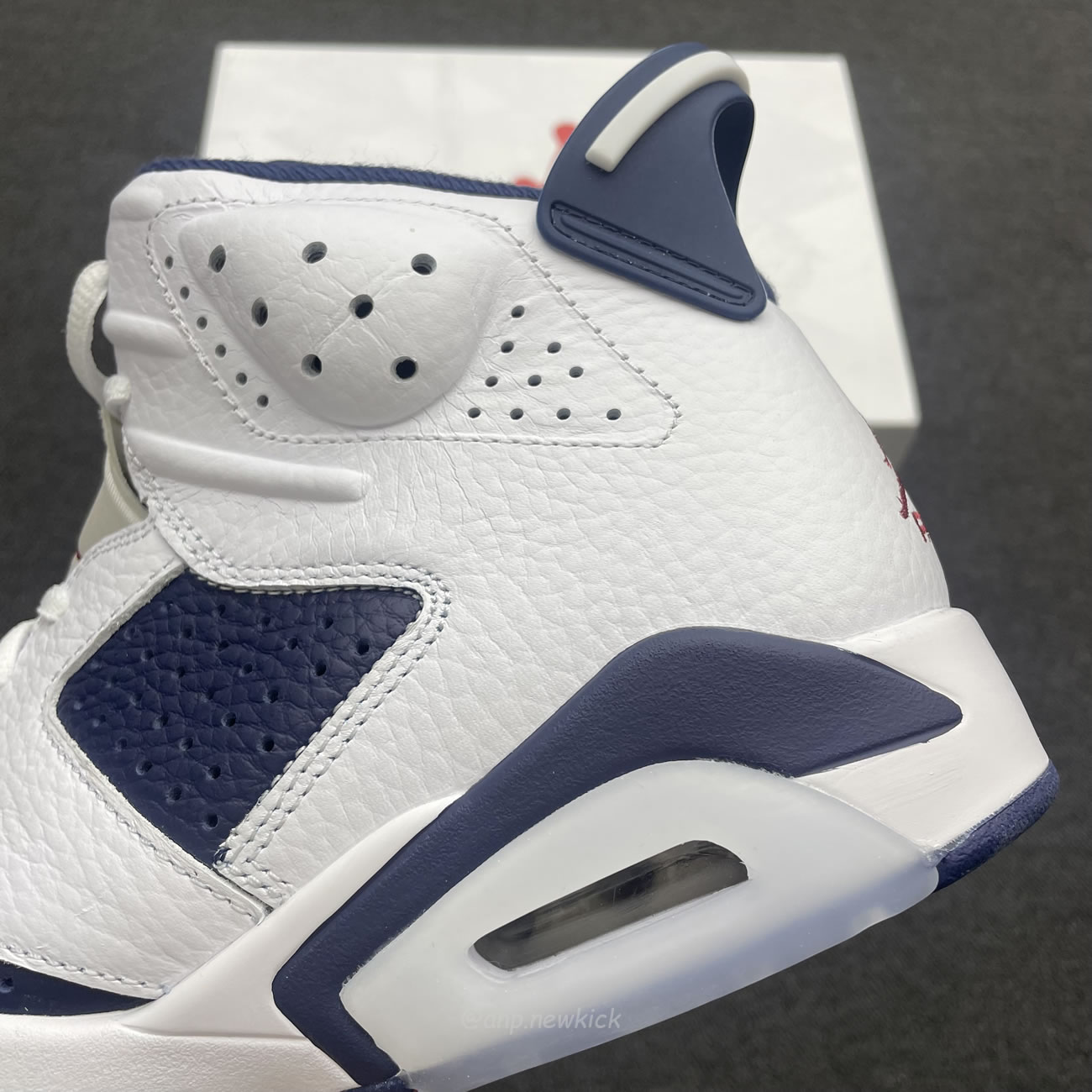 Air Jordan 6 Retro White Navy Red Ct8529 164 (10) - newkick.vip