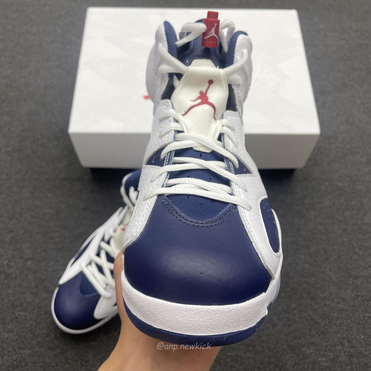 Air Jordan 6 Retro White Navy Red Ct8529 164 (2) - newkick.vip