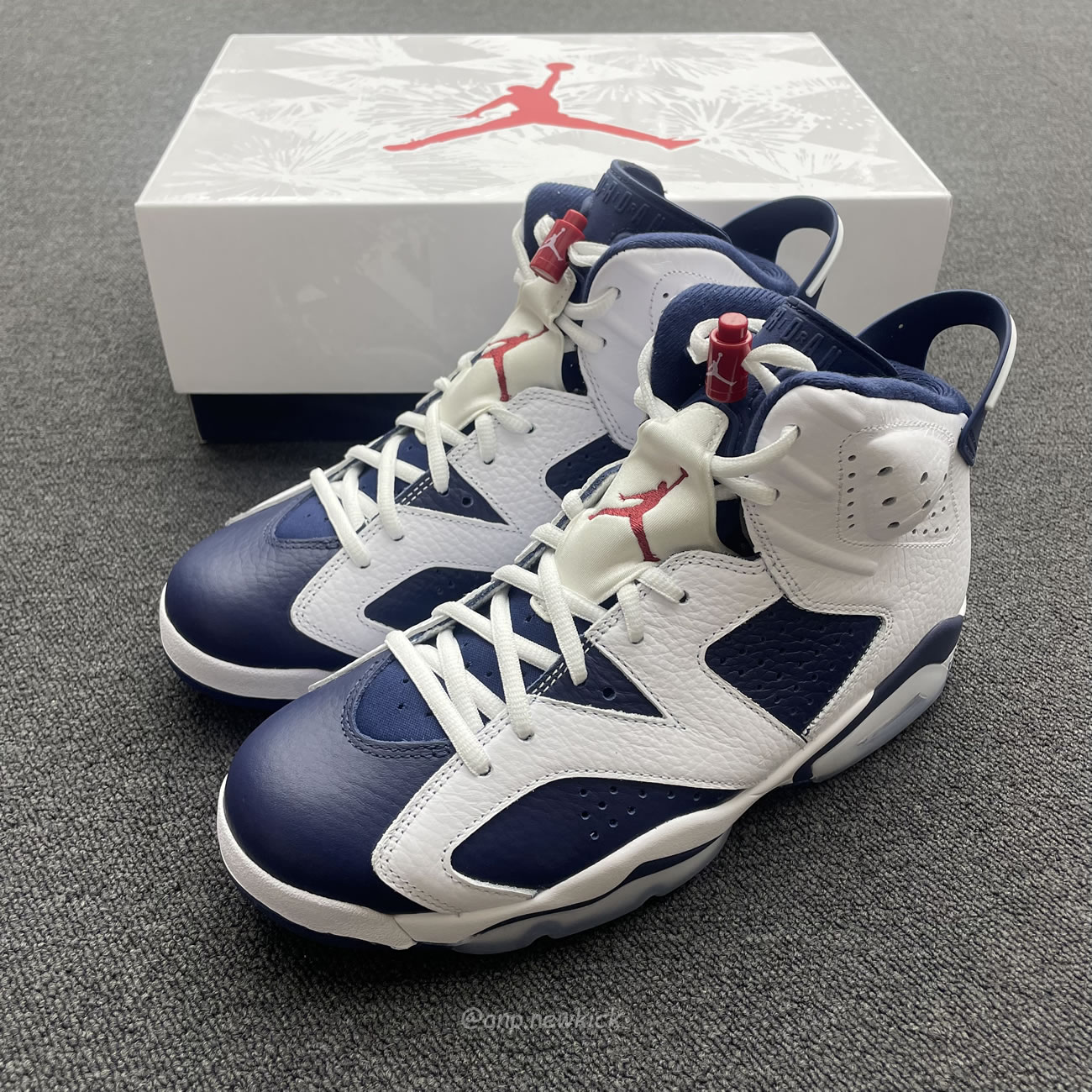 Air Jordan 6 Retro White Navy Red Ct8529 164 (3) - newkick.vip