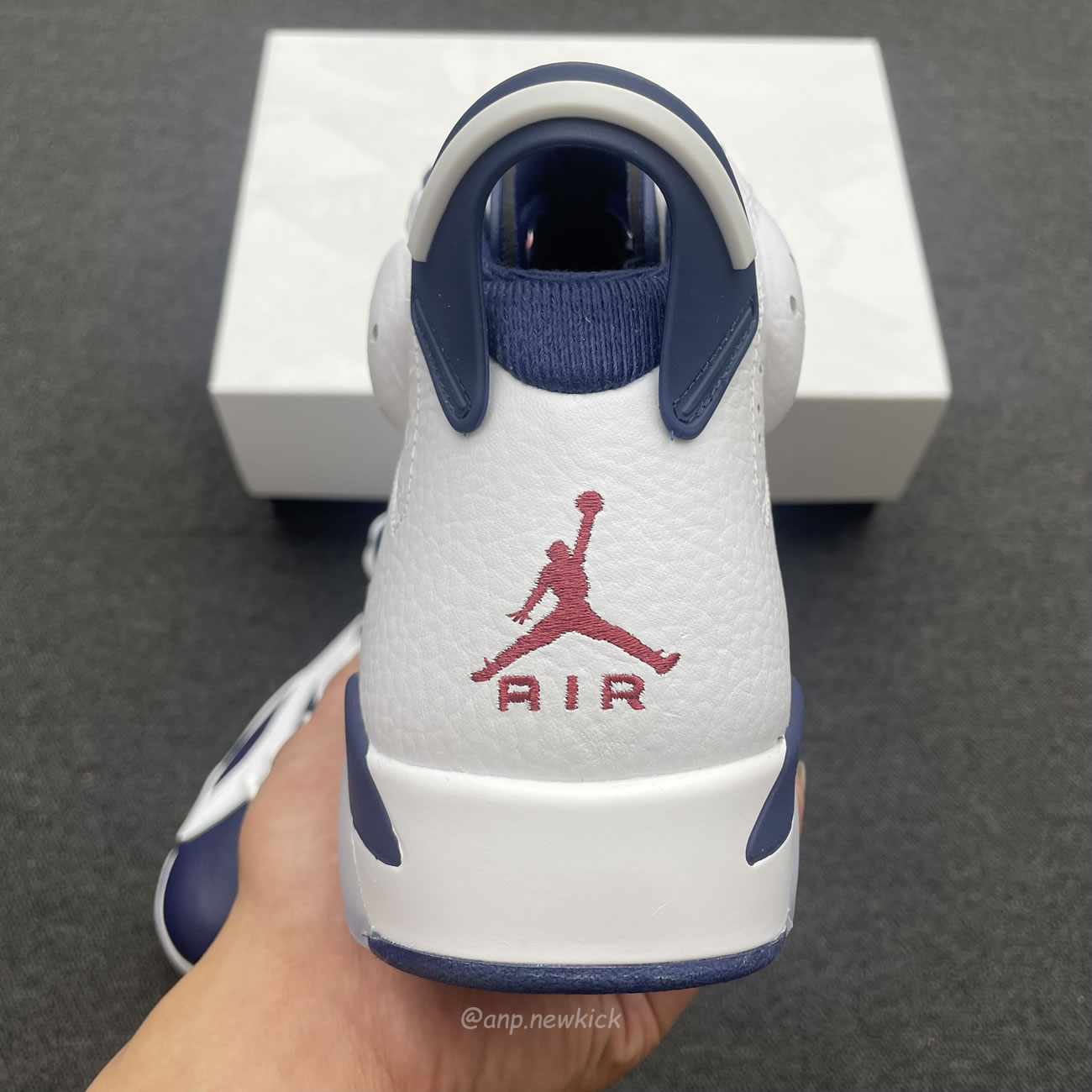 Air Jordan 6 Retro White Navy Red Ct8529 164 (4) - newkick.vip