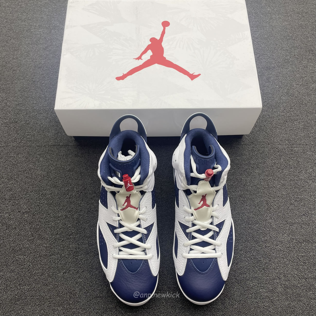 Air Jordan 6 Retro White Navy Red Ct8529 164 (9) - newkick.vip