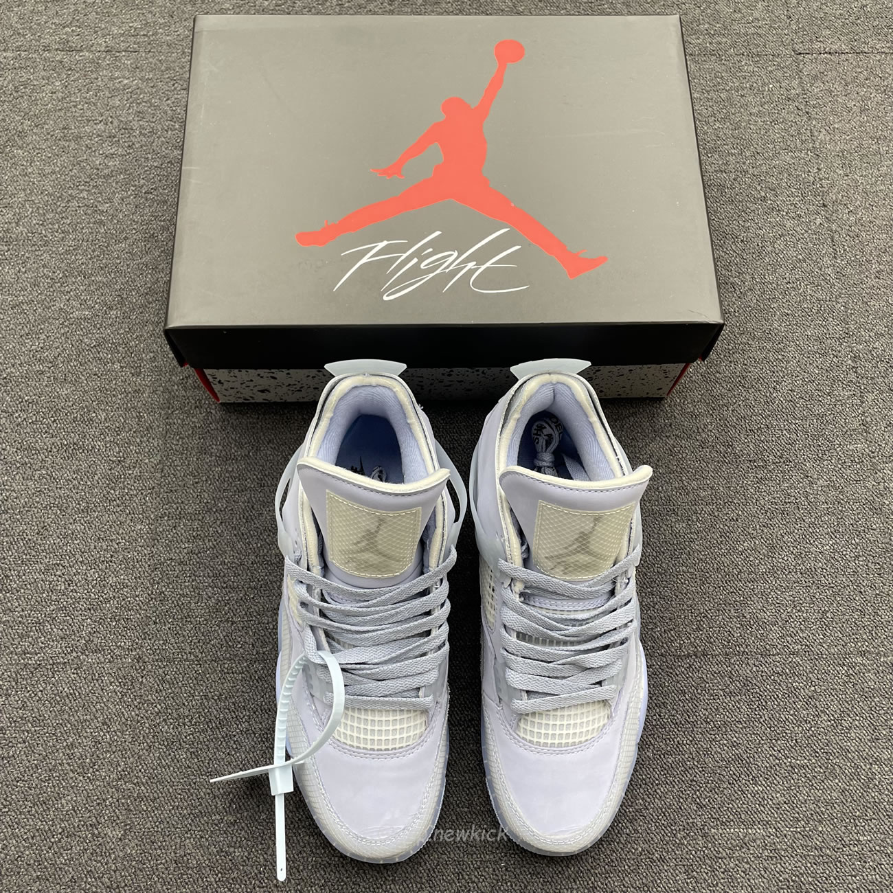 Air Jordan 4 Retro Off Blue Sail Womens Cv9388 102 (7) - newkick.vip