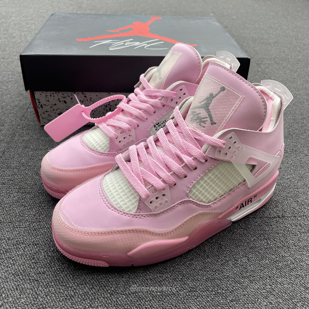 Air Jordan 4 Retro Off Pink Sail Womens Cv9388 105 (6) - newkick.vip