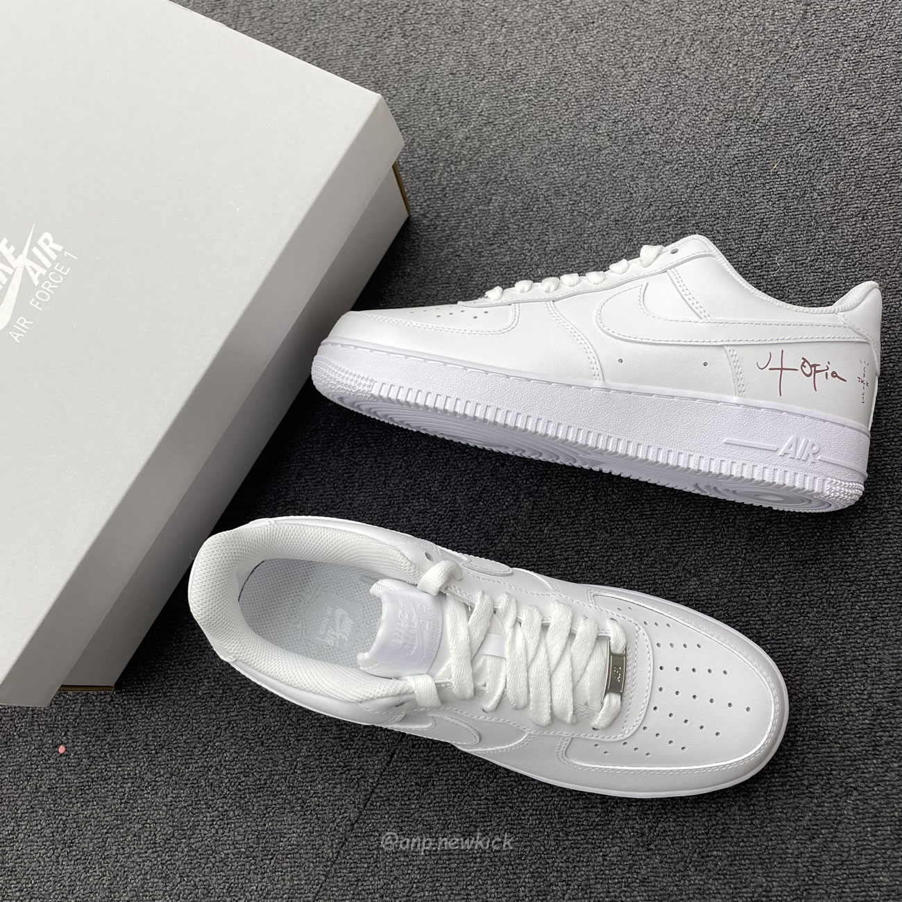 Nike Air Force 1 Low 07 White Travis Scott Cactus Jack Utopia Edition Cw2288 111 (8) - newkick.vip