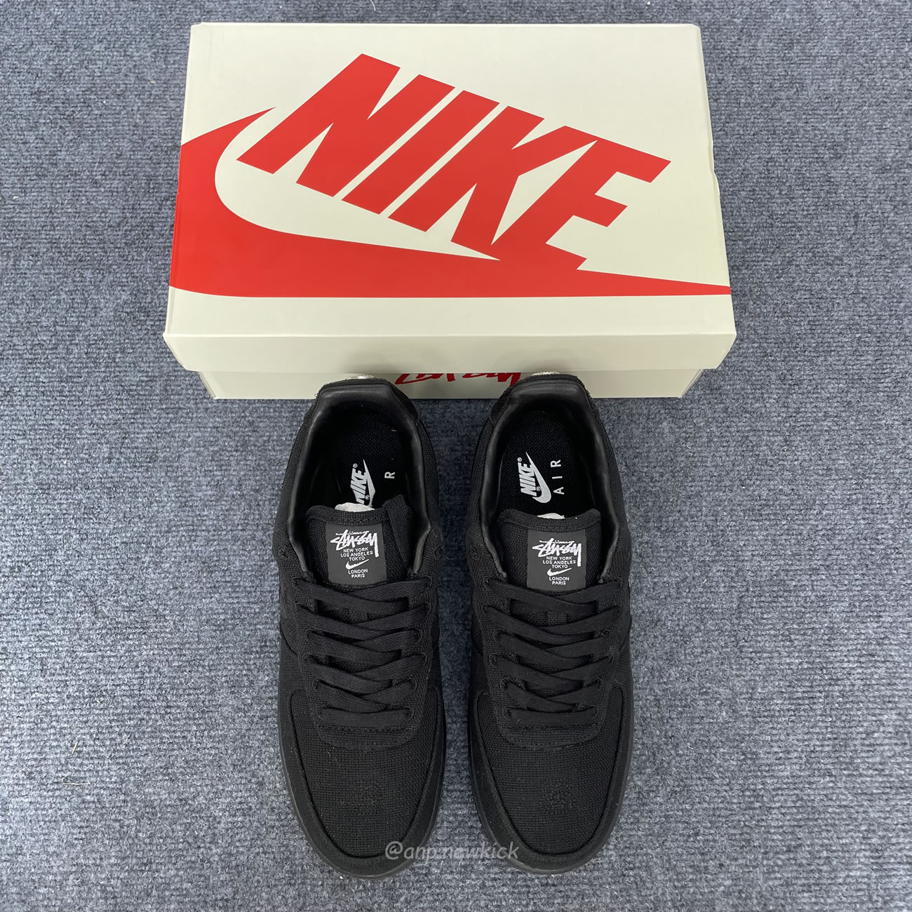 Nike Air Force 1 Low Stussy Black Cz9084 001 (7) - newkick.vip