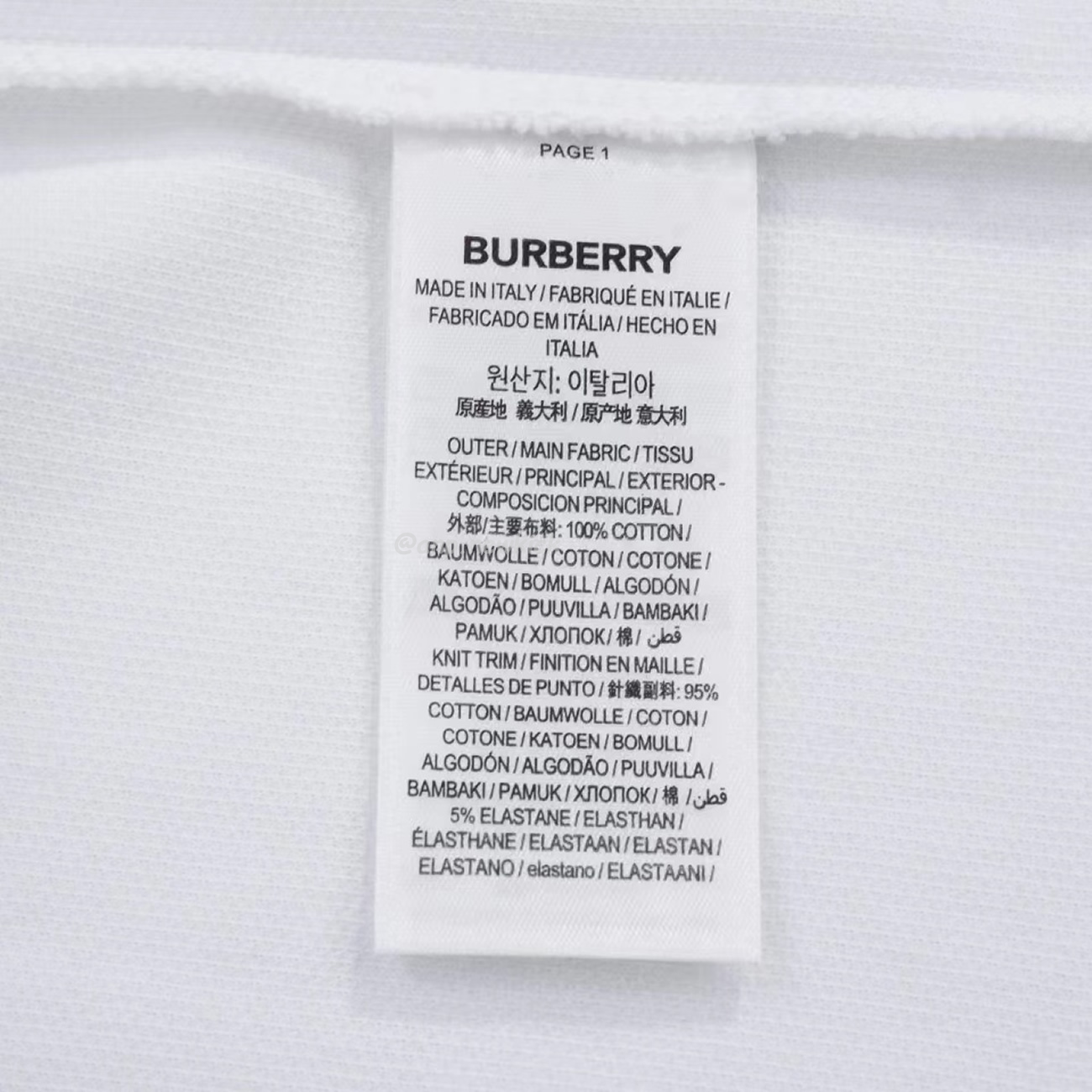 Burberry Polo Shirt Checkered White Black (7) - newkick.vip