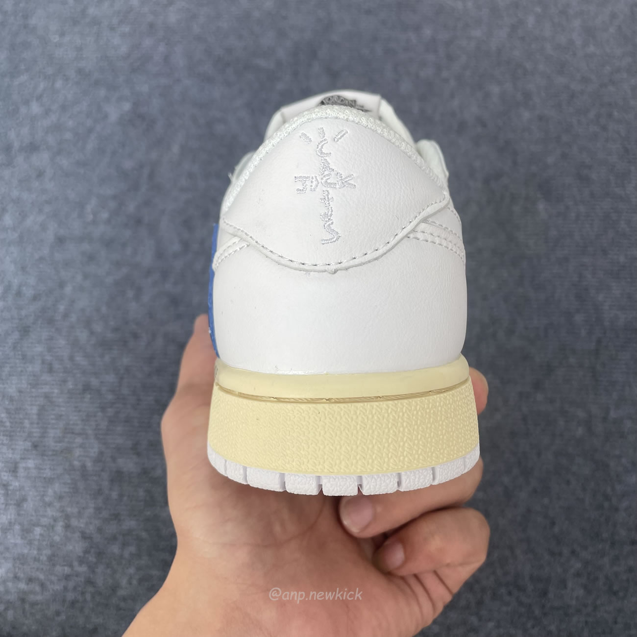 Travis Scott X Fragment Design X Air Jordan 1 Low White Blue Dh68369 186 (6) - newkick.vip