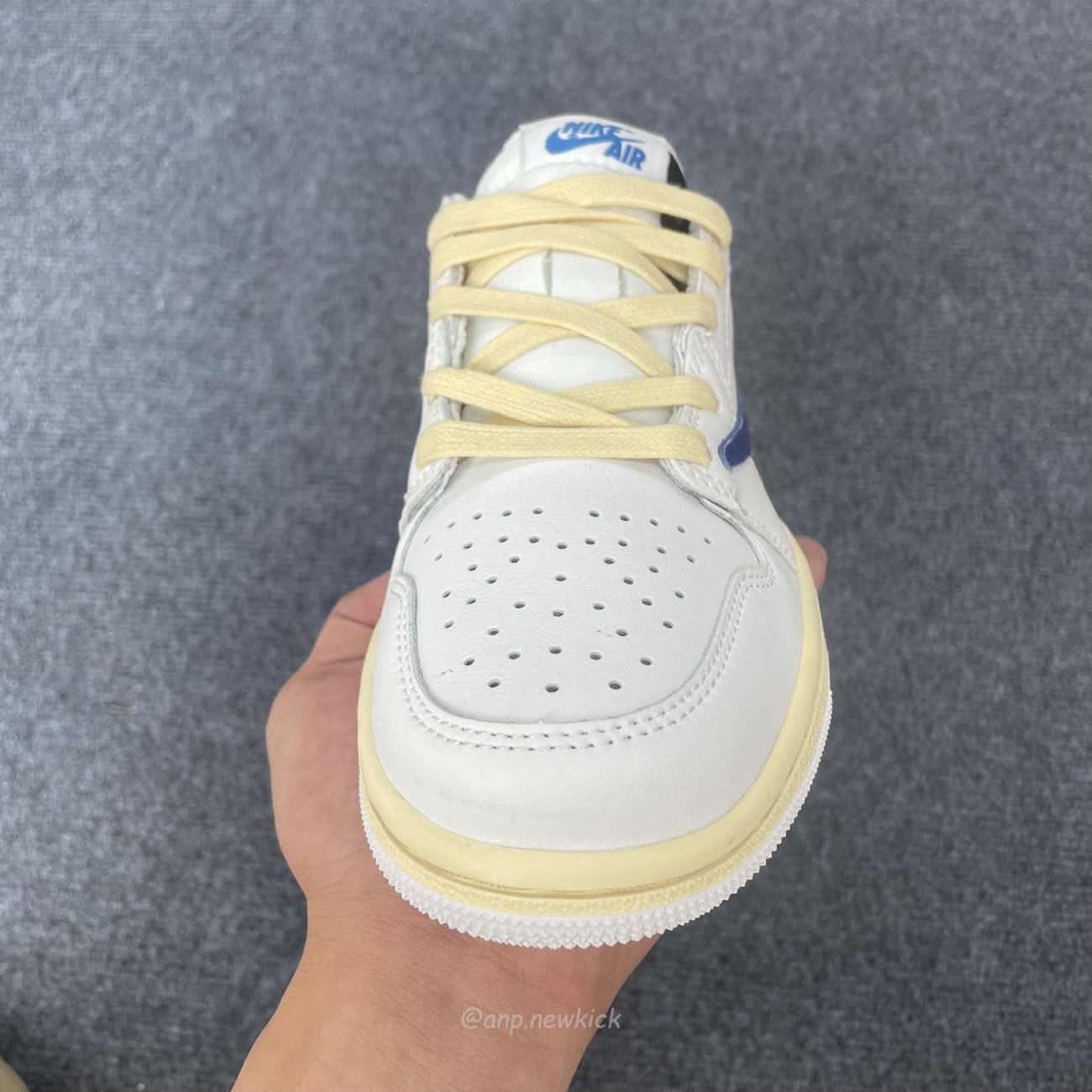 Travis Scott X Fragment Design X Air Jordan 1 Low White Blue Dh68369 186 (8) - newkick.vip