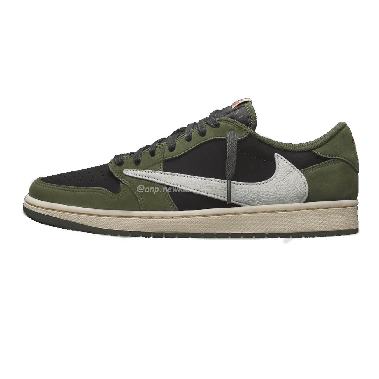 Travis Scott X Nike Air Jordan 1 Retro Low Og Sp Black Olive Dm7866 002 (1) - newkick.vip