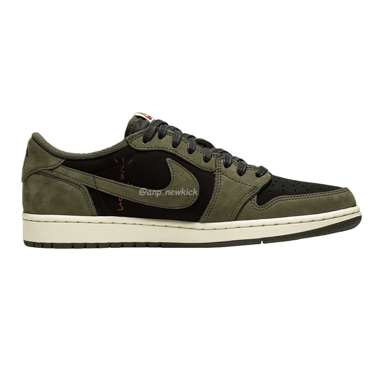 Travis Scott X Nike Air Jordan 1 Retro Low Og Sp Black Olive Dm7866 002 (10) - newkick.vip