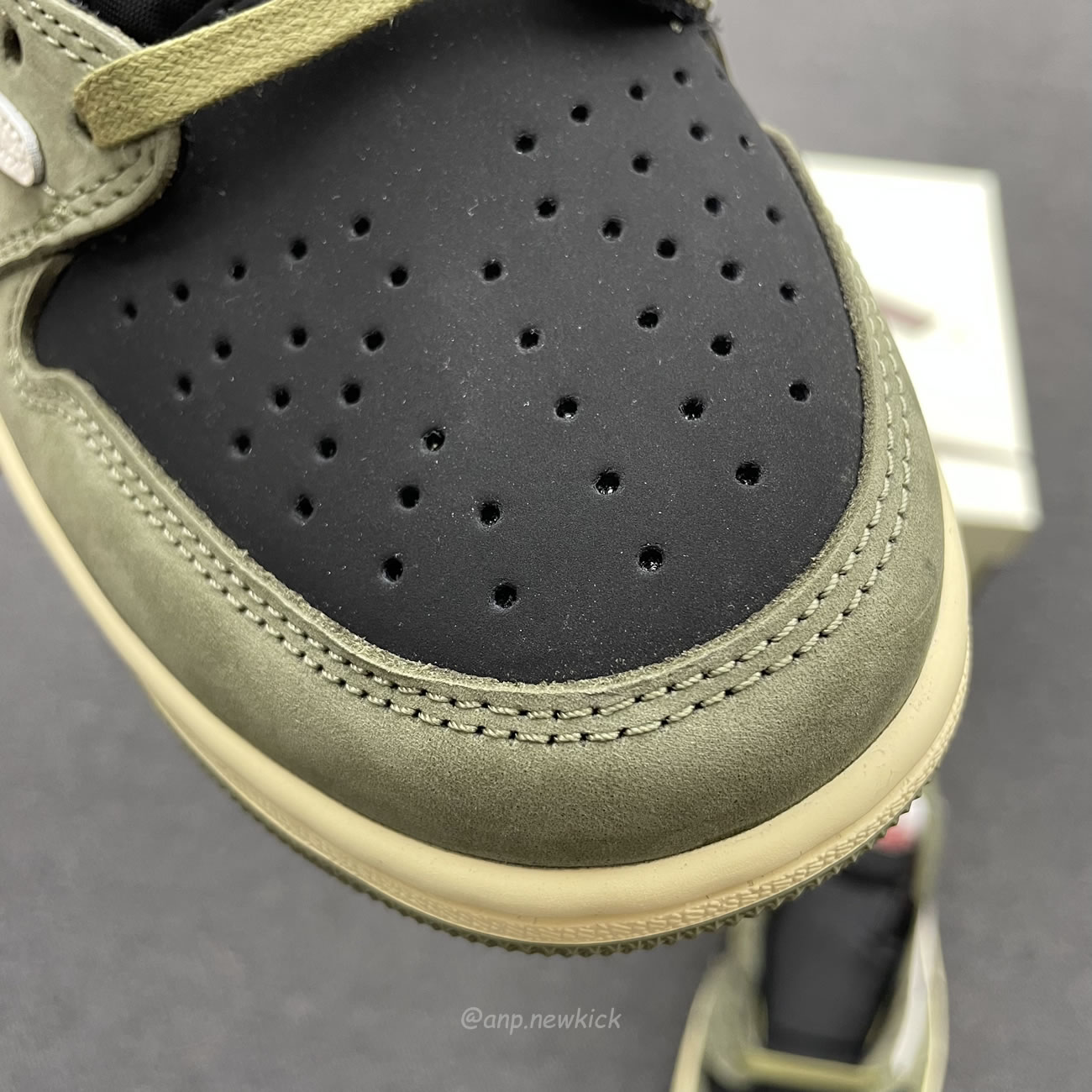 Travis Scott X Nike Air Jordan 1 Retro Low Og Sp Black Olive Dm7866 002 (15) - newkick.vip