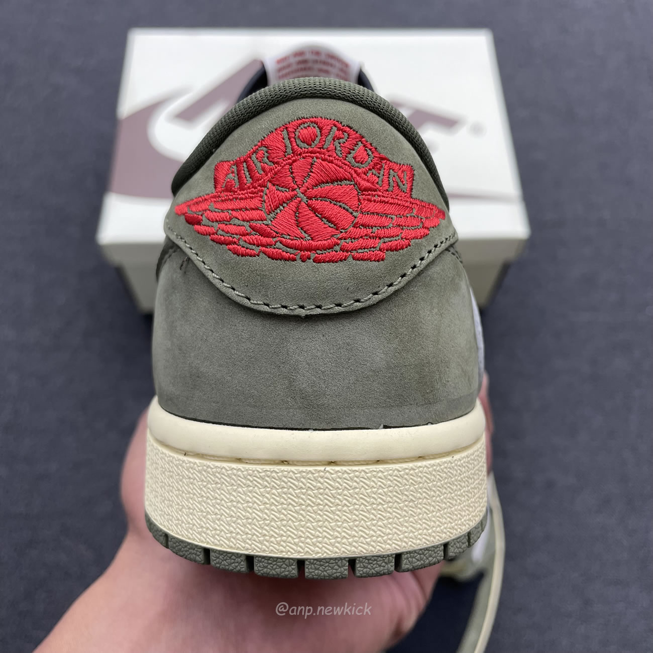 Travis Scott X Nike Air Jordan 1 Retro Low Og Sp Black Olive Dm7866 002 (2) - newkick.vip