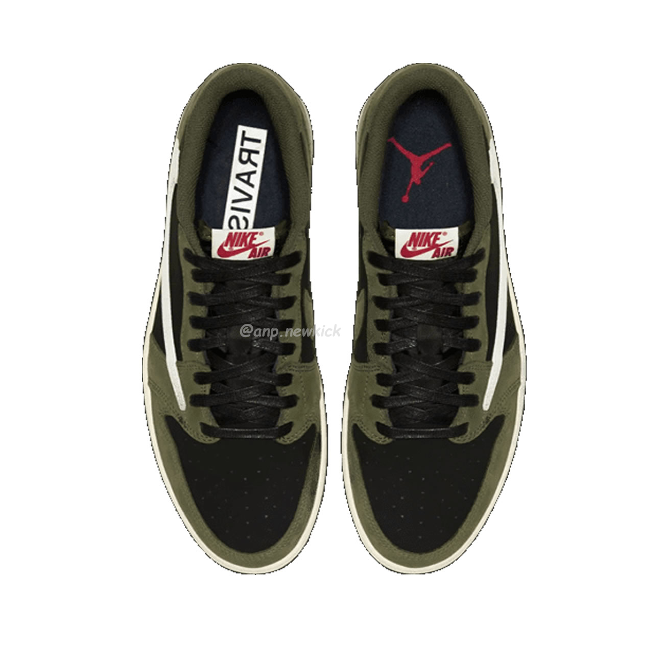 Travis Scott X Nike Air Jordan 1 Retro Low Og Sp Black Olive Dm7866 002 (5) - newkick.vip