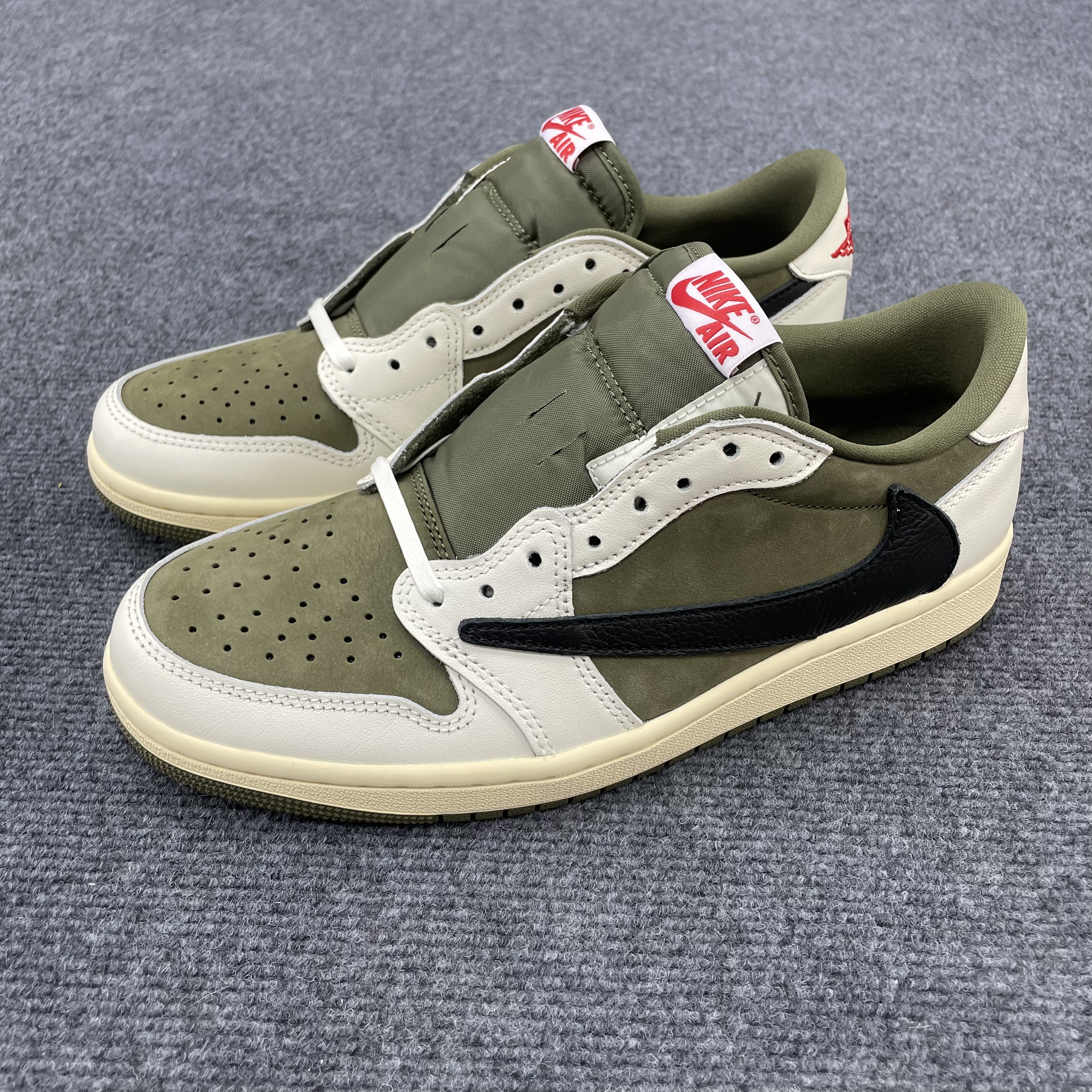 Travis Scott X Air Jordan 1 Low Og Sp Medium Olive Dm7866 200 (33) - newkick.vip