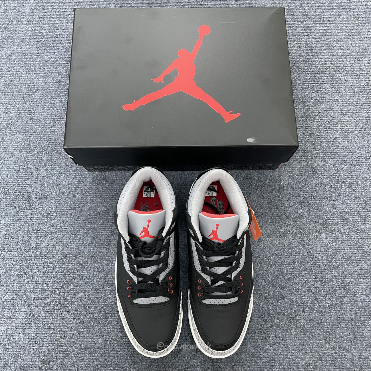 Air Jordan 3 Retro Black Cement Reimagined Dn3707 010 (3) - newkick.vip